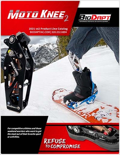 Protesi sportiva di arto inferiore per praticare snowboard campaign photo, 2 of 7