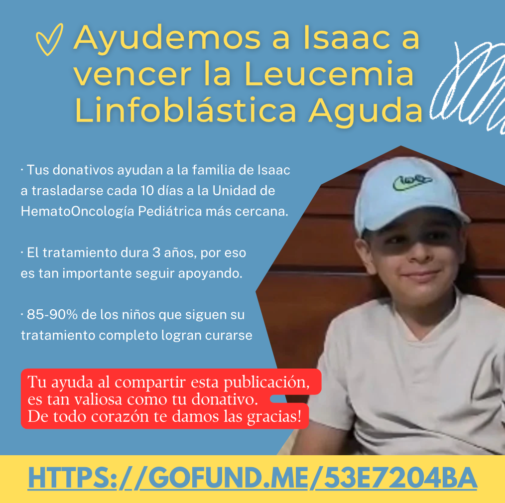 Ayudemos a Isaac Gámez (Lets all help Isaac) campaign photo, 6 of 7