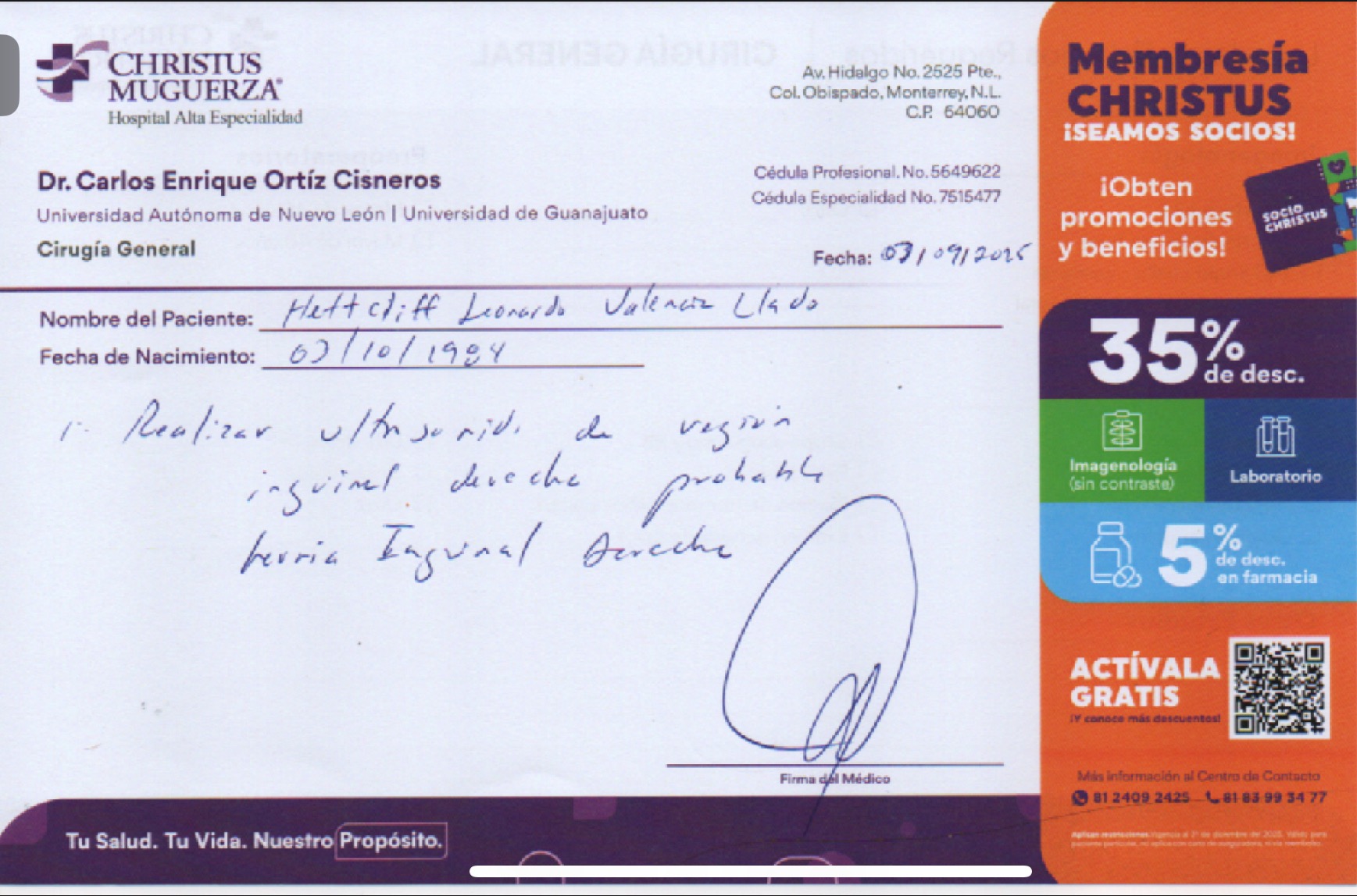 To help me for an inguinal hernia surgery campaign photo, 7 of 8