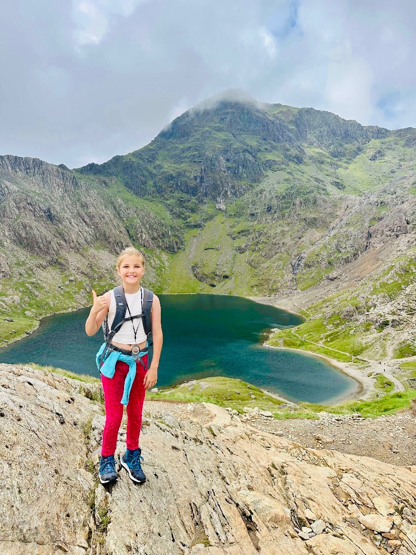 15 peak challenge by 10year old sister of Owain Williams campaign photo, 7 of 8
