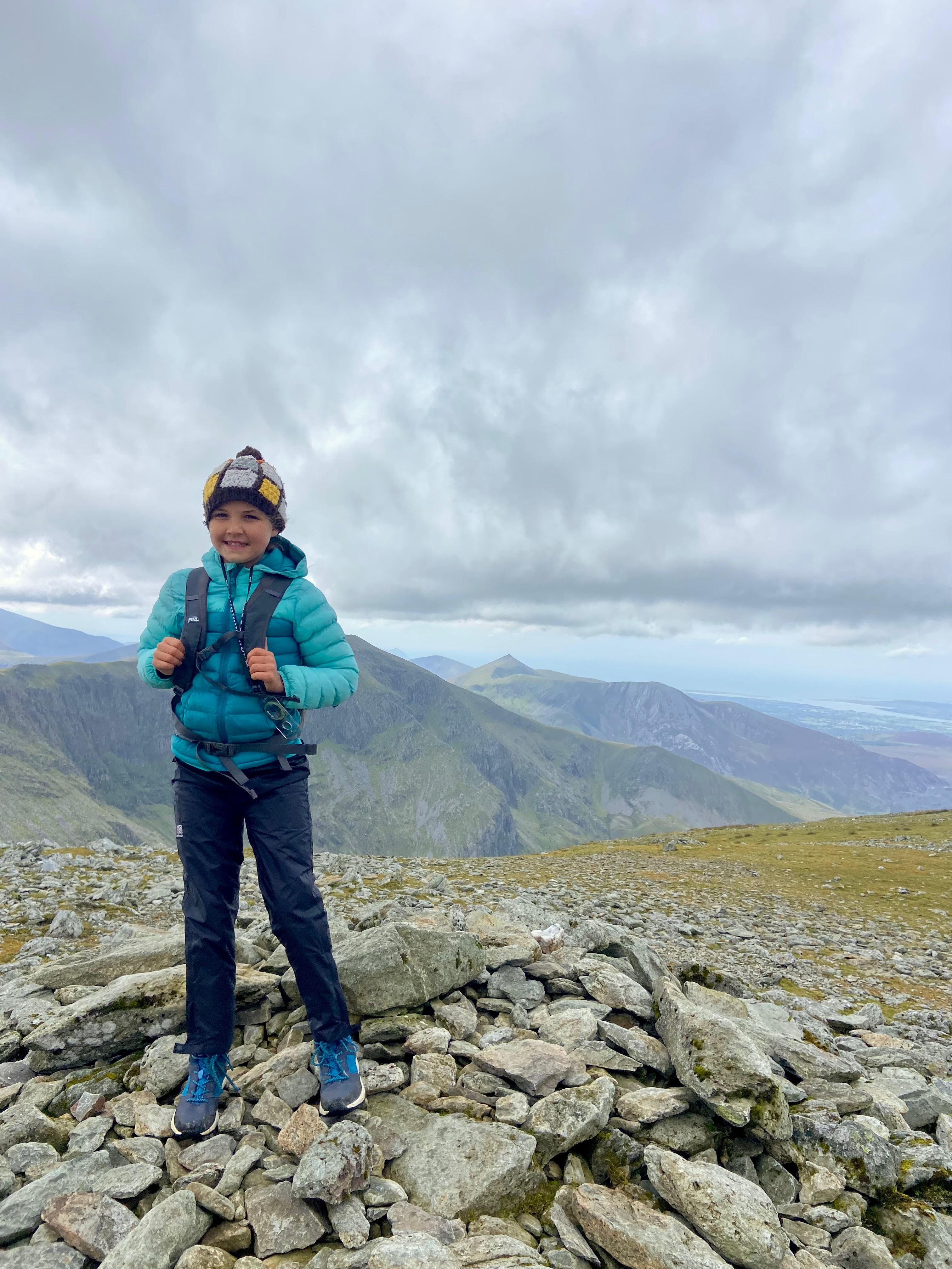 15 peak challenge by 10year old sister of Owain Williams campaign photo, 2 of 8