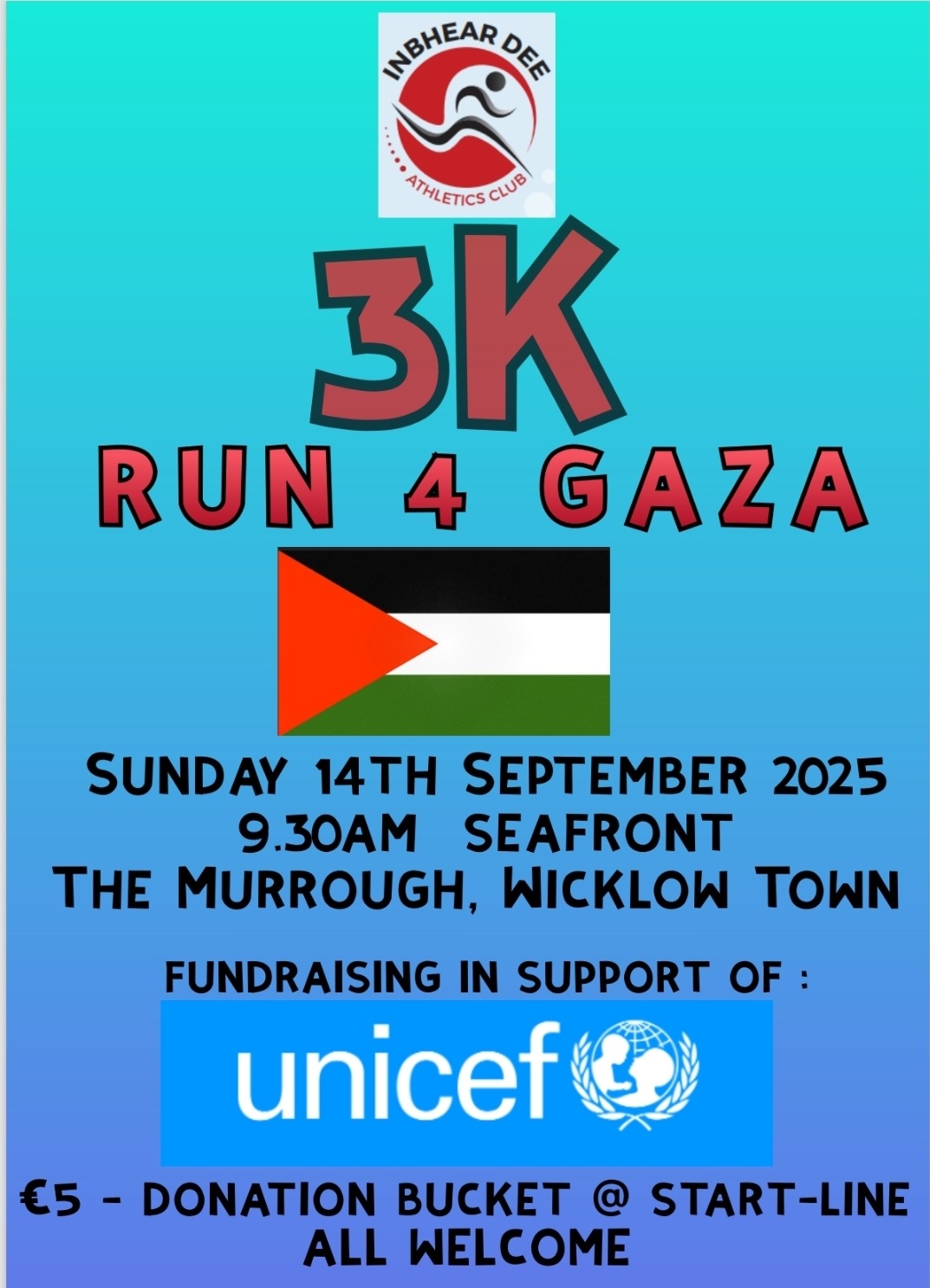 Inbhear Dee A.C Run4Gaza 2025 campaign photo, 2 of 3