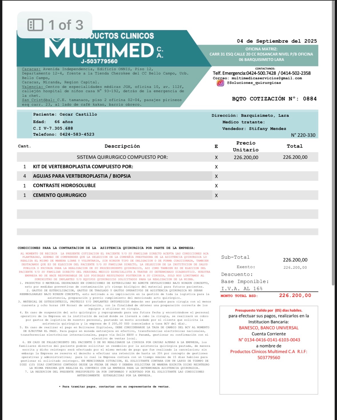 Foto de la recaudación de fondos Donaciones para ayudar a Oscar A Castillo (66) - Venezuela, 6 de 6