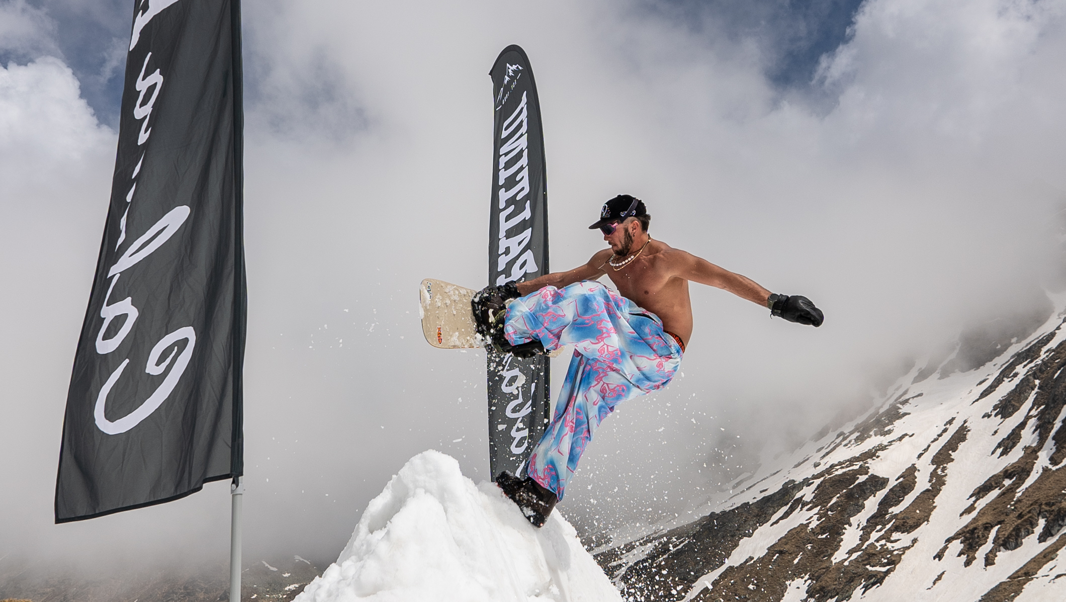 Snowboarding in October at HintertuxPark Opening ! photo