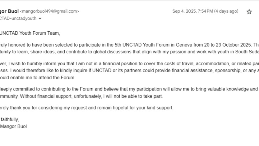 Send Peter to Geneva: A South Sudanese Youth Voice photo