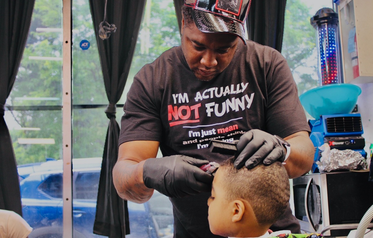 To raise money for Barber equipment that was stolen campaign photo, 6 of 8