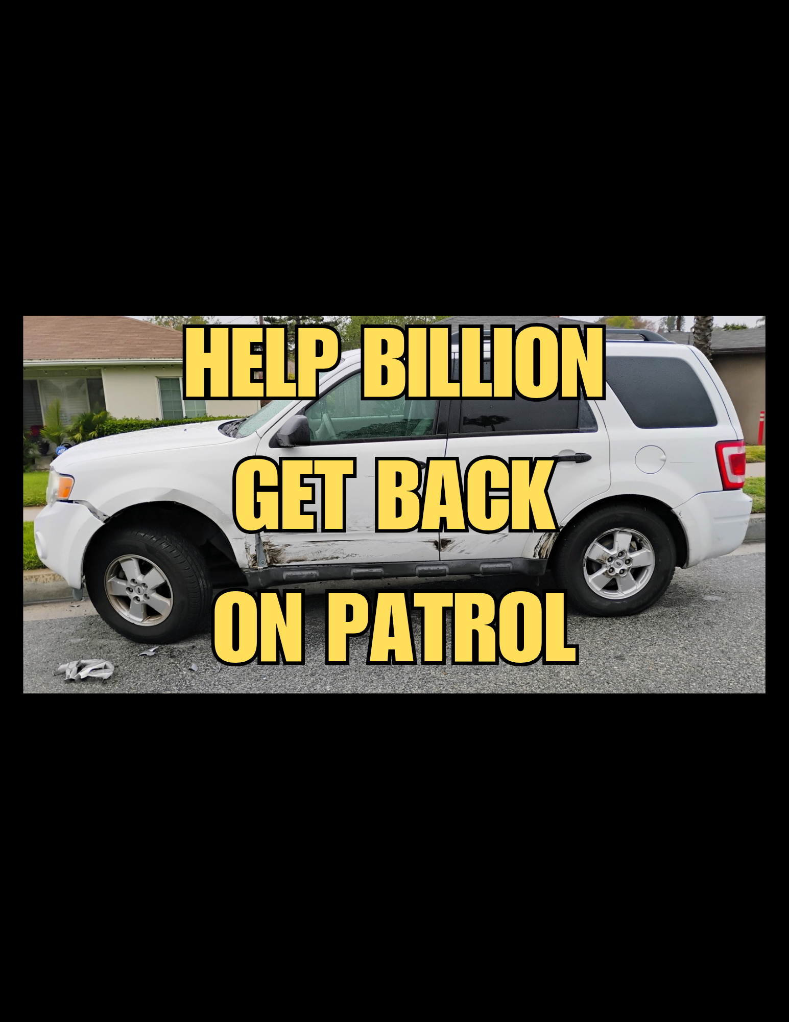 HELP BILLION GODSUN GET BACK ON PATROL campaign photo, 5 of 7