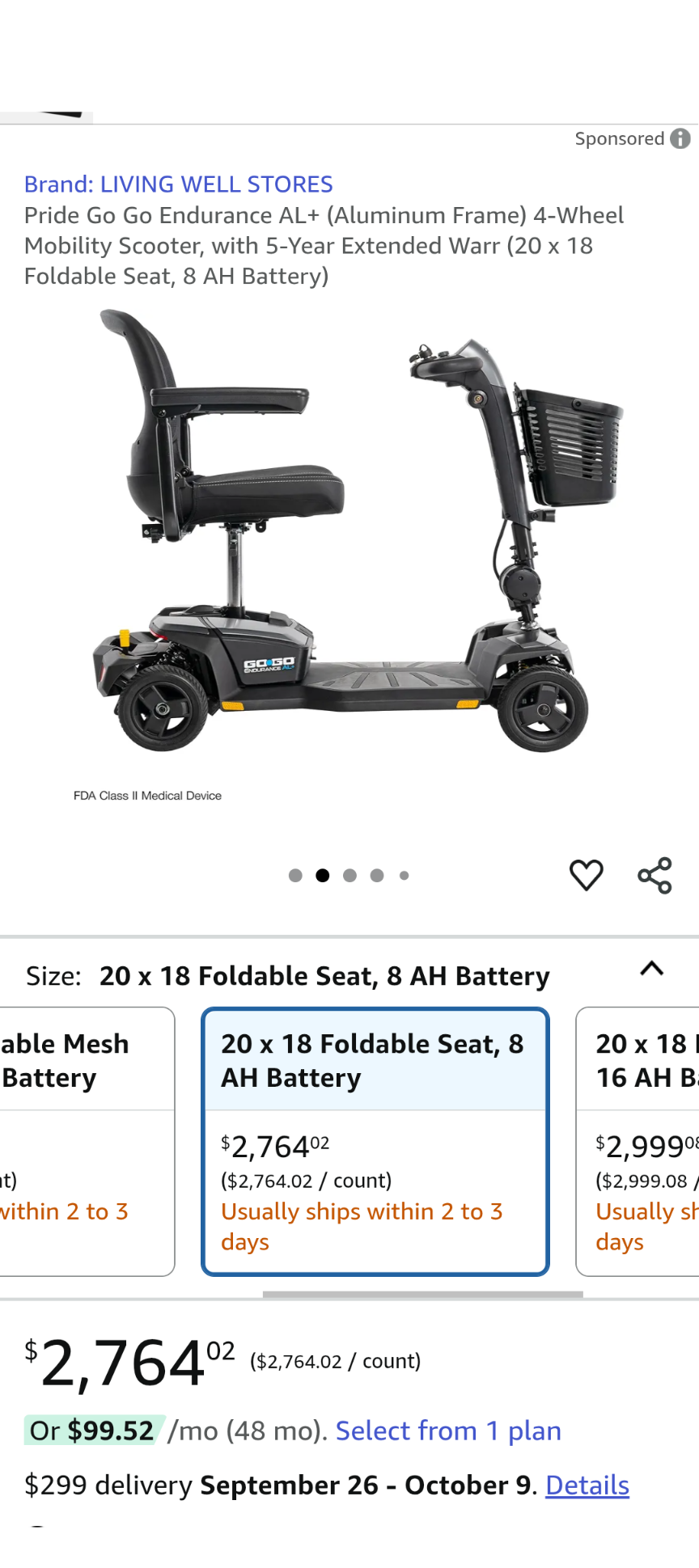 Electric Mobility Scooter for Bob campaign photo, 4 of 7