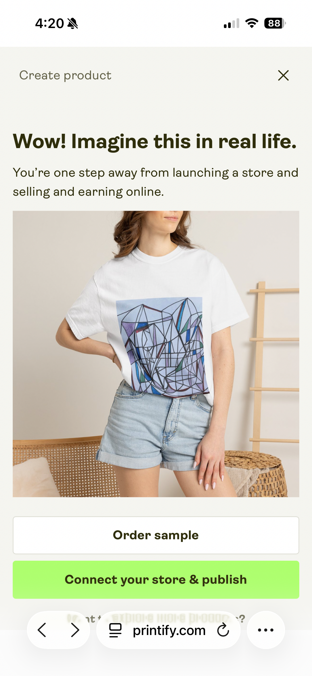 small artist support to start t shirt business campaign photo, 5 of 6
