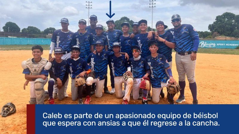 ¡Salvemos la cadera de Caleb! De vuelta al Béisbol campaign photo, 2 of 8