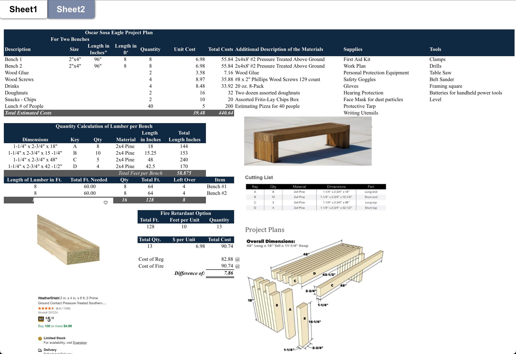 Benches for New Trier High School campaign photo, 4 of 6
