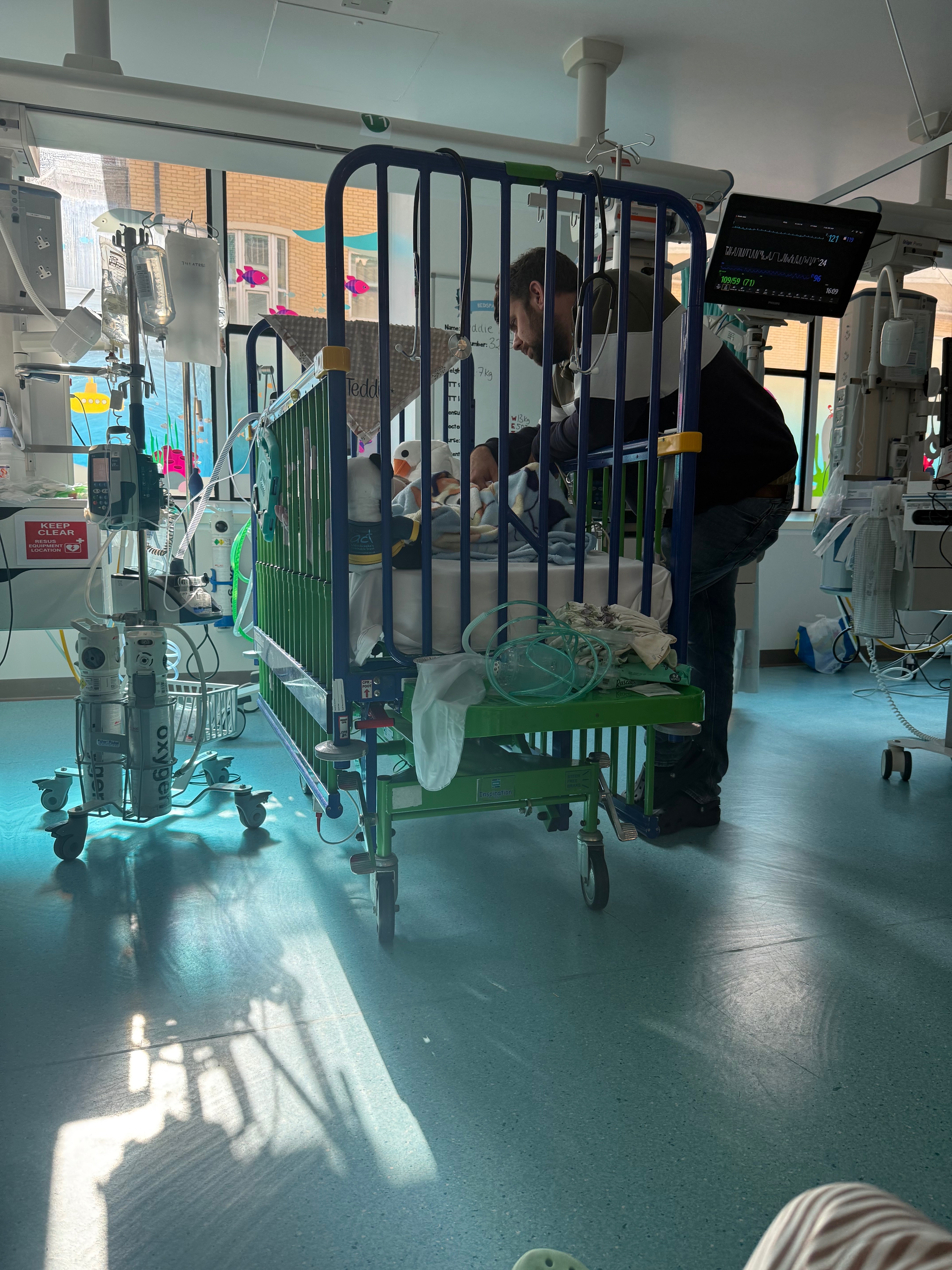 By Teddie’s side: Supporting our family in hospital. campaign photo, 7 of 8