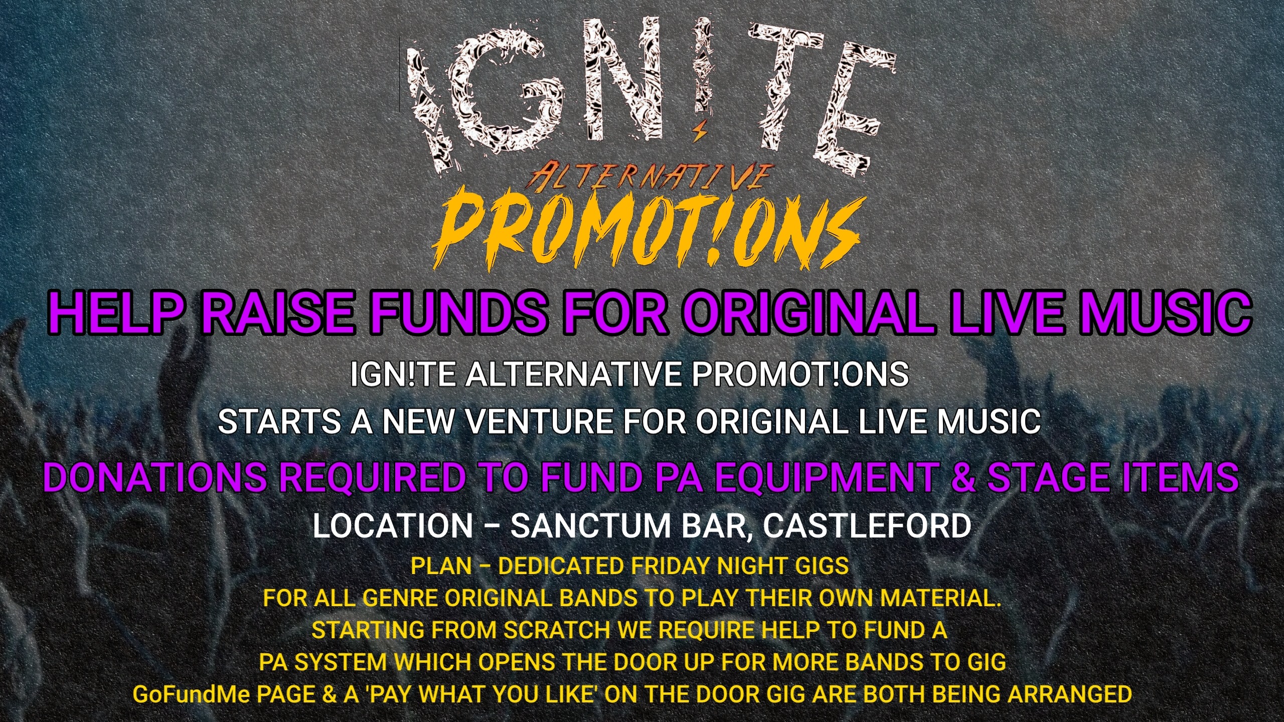 Castleford Original Live Music funding - IGN!TE campaign photo, 4 of 6