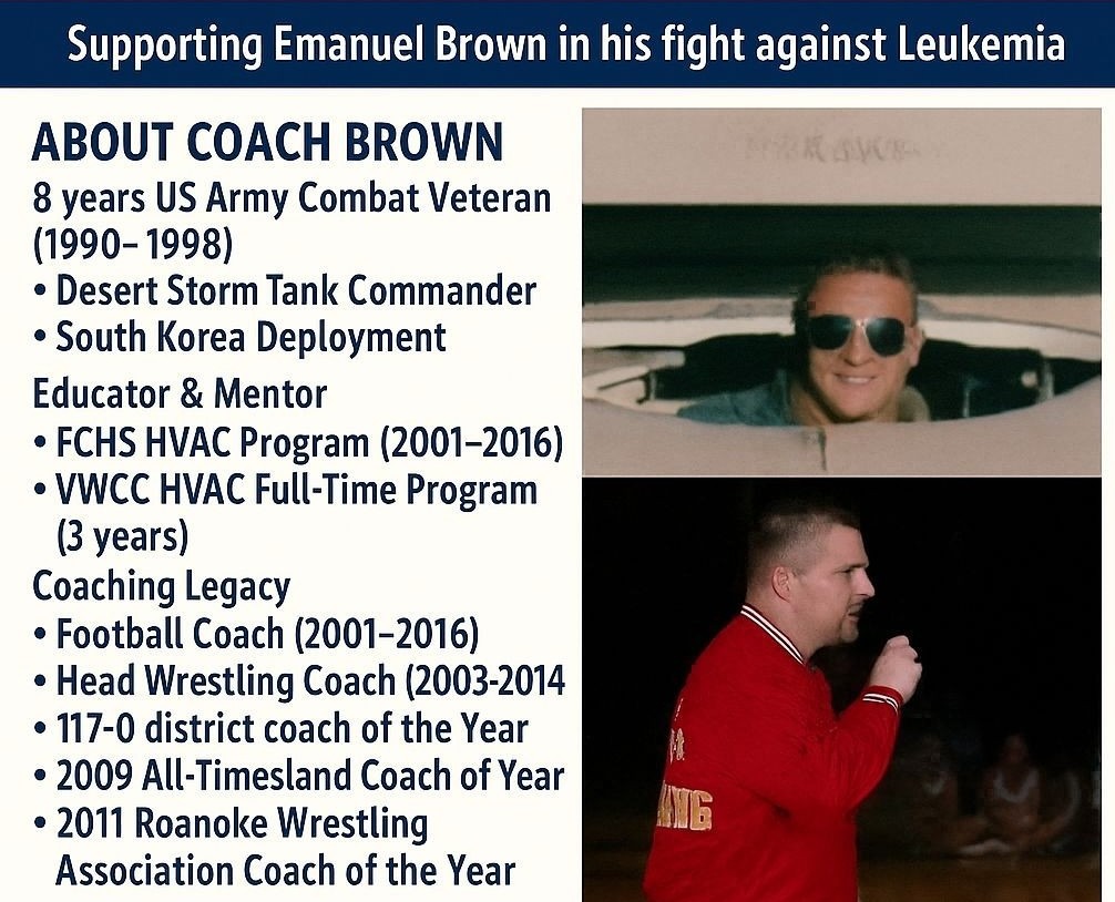 Support Coach Brown's Fight Against Leukemia campaign photo, 2 of 4