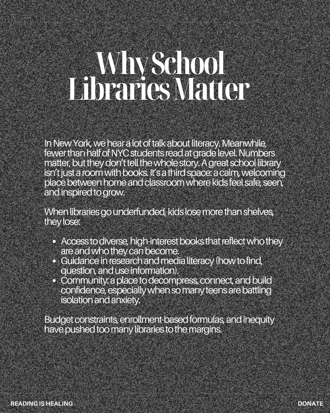 Help us rebuild the library, donate today campaign photo, 4 of 6