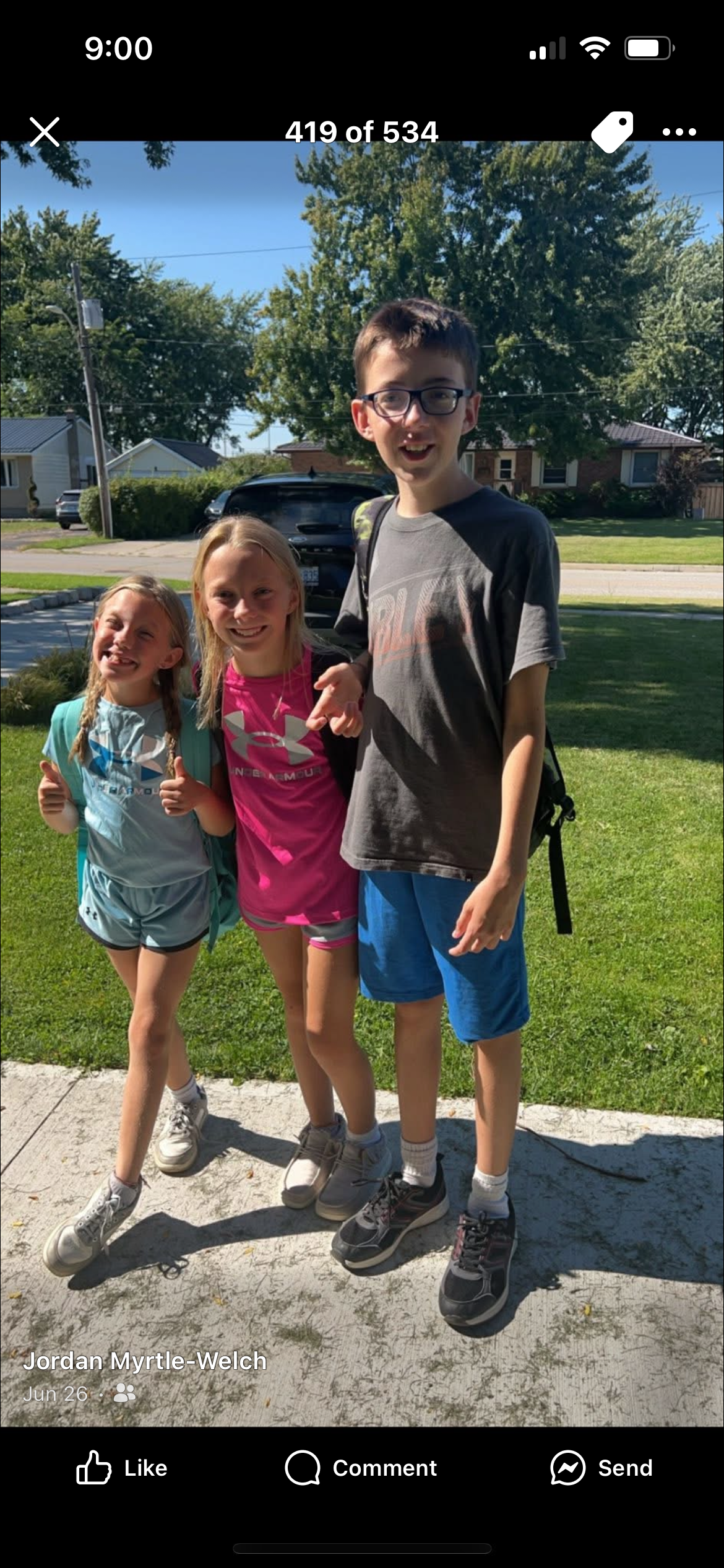 Jordan Myrtle, Kayden, Kylie, Kristen campaign photo, 5 of 6