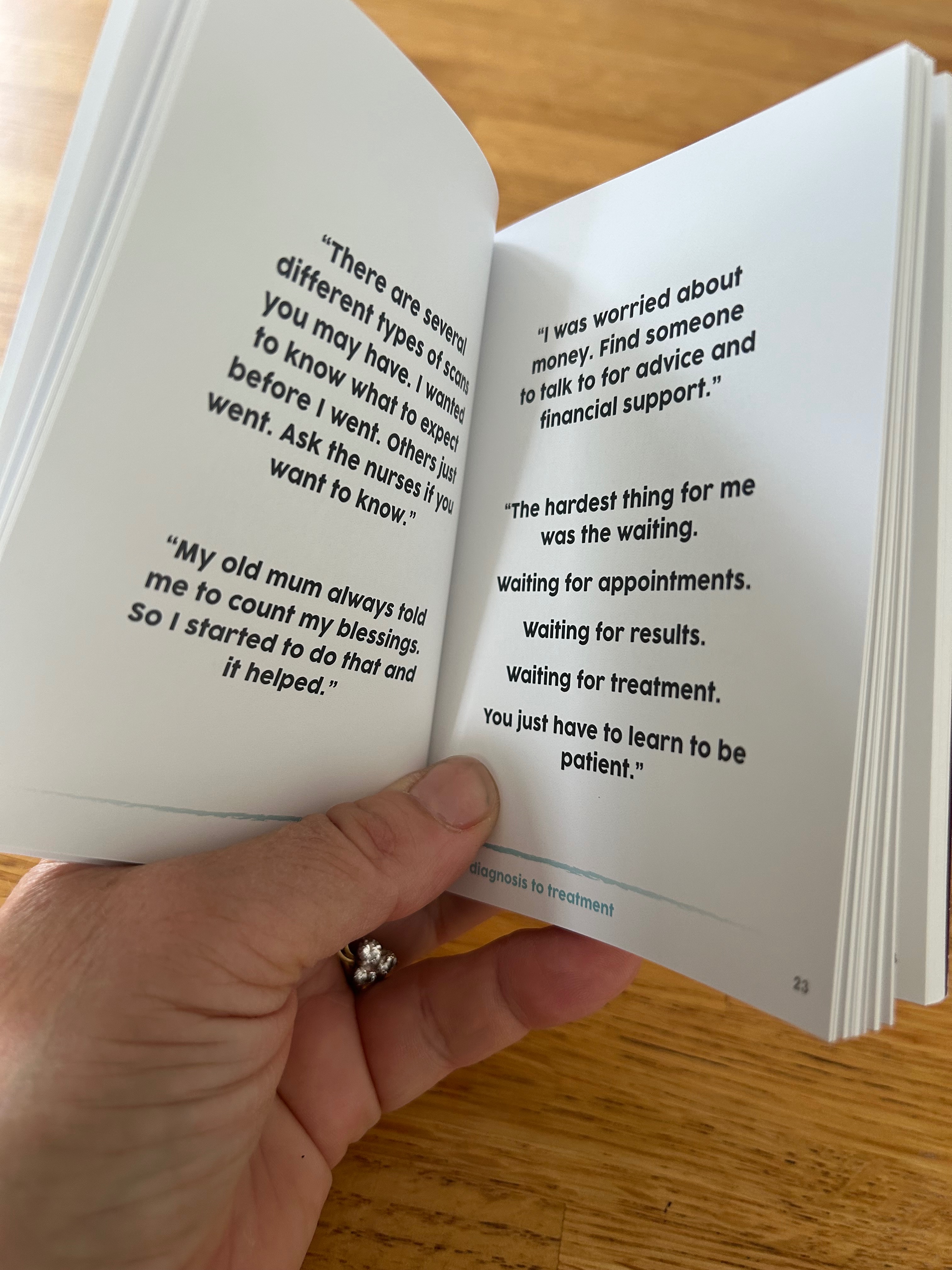 For printing more little pocket books for cancer patients campaign photo, 2 of 8