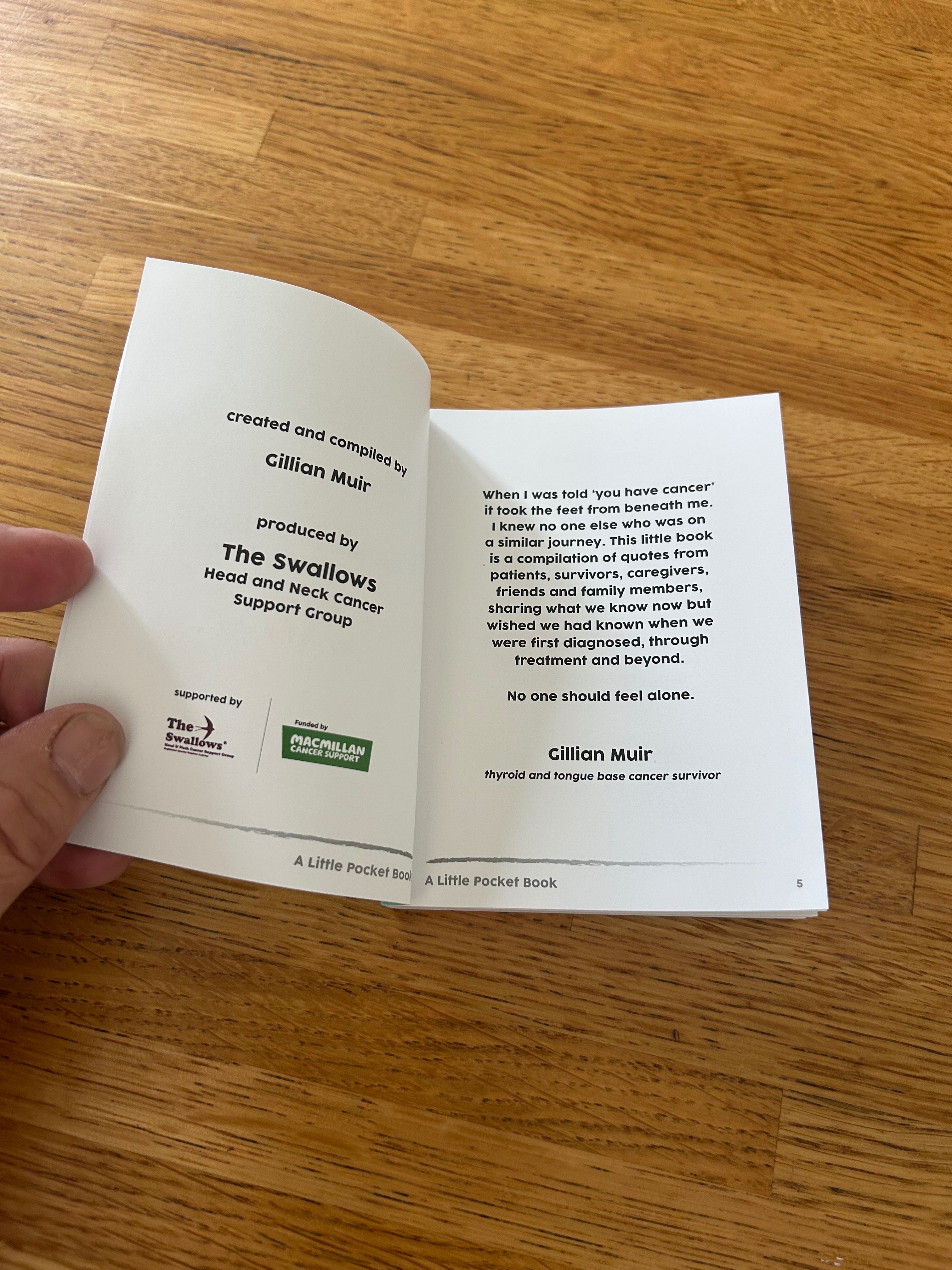 For printing more little pocket books for cancer patients campaign photo, 4 of 8