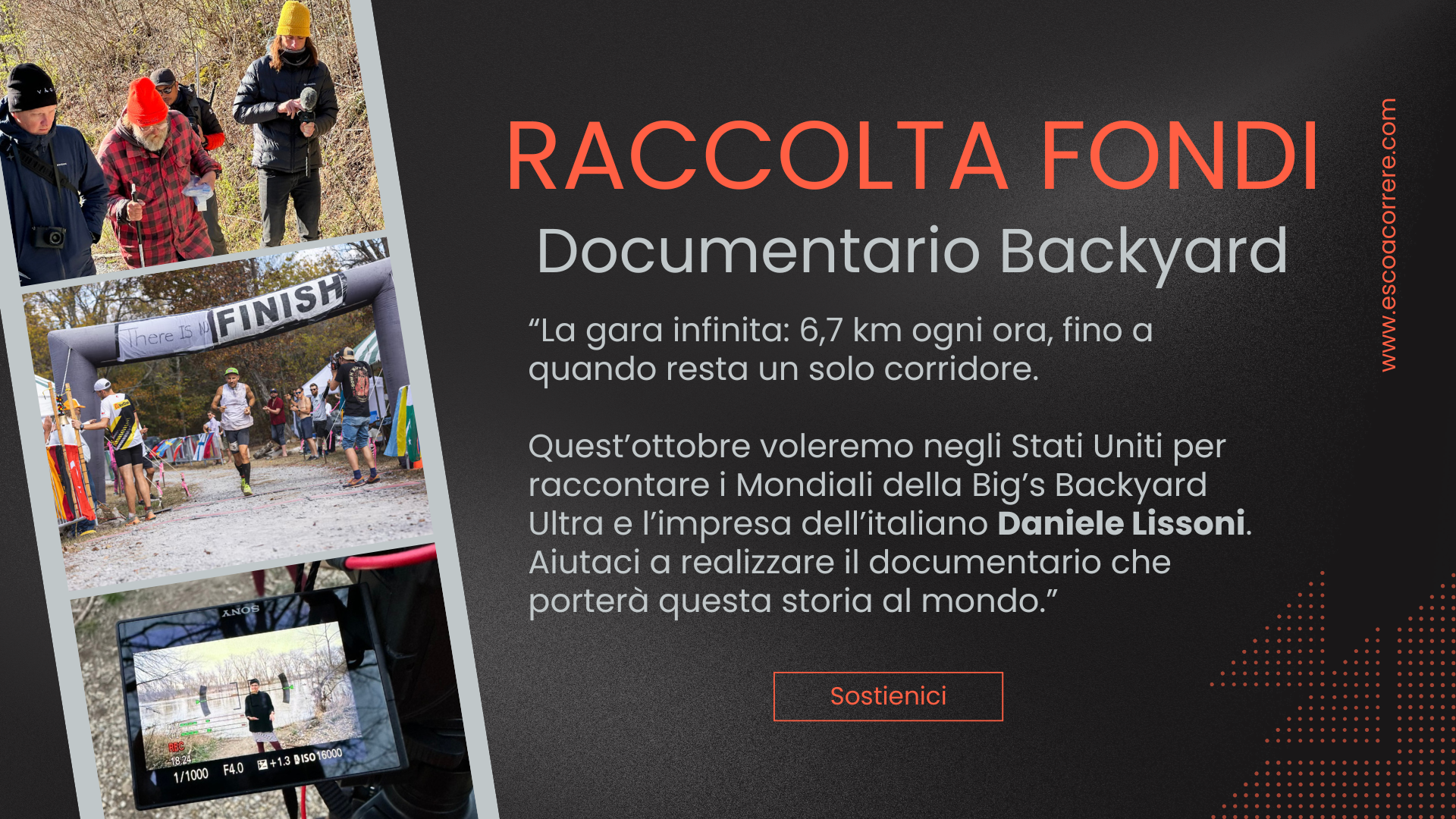 Il documentario italiano sui Mondiali di Backyard Ultra campaign photo, 2 of 4