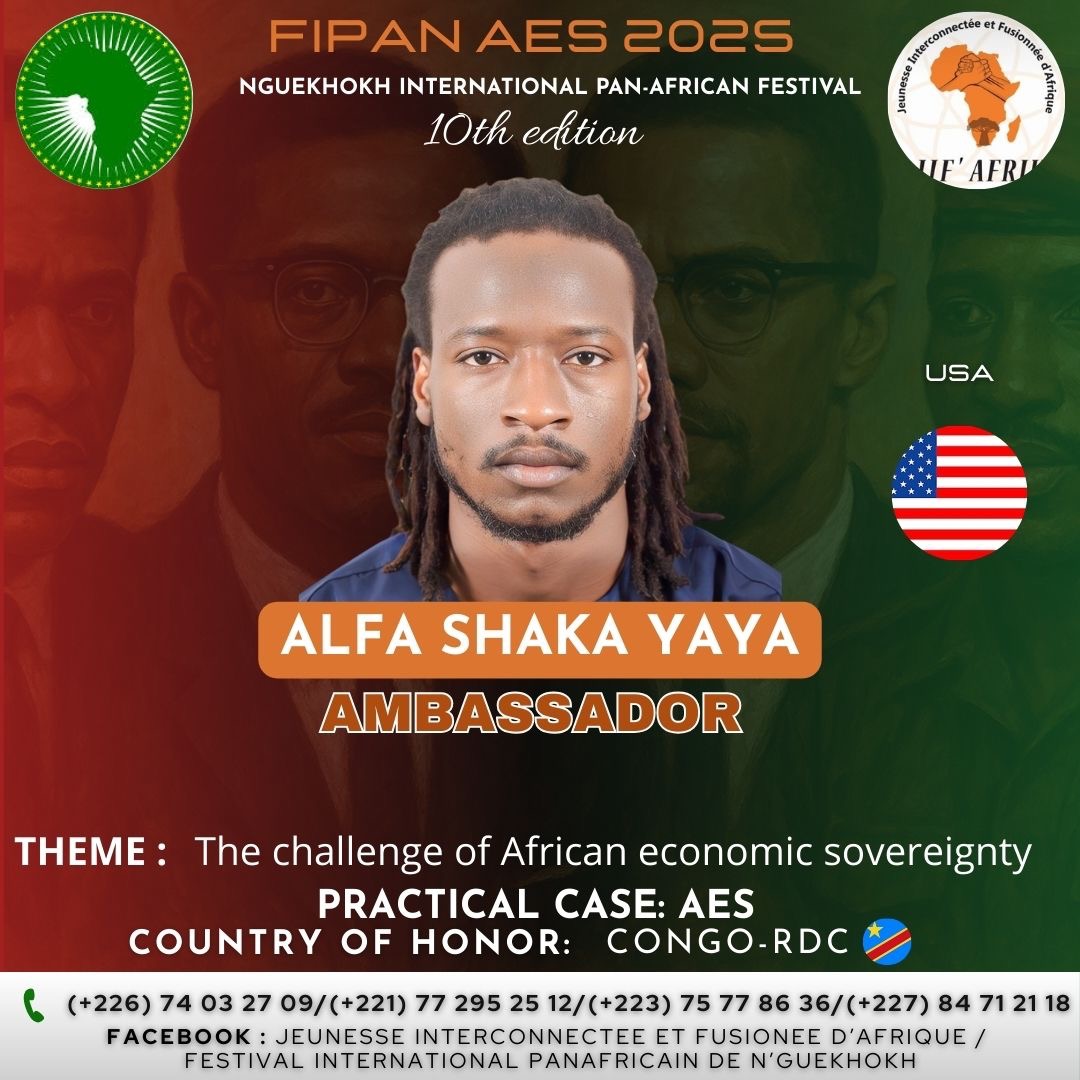 Alpha Shaka Yaya attend FIPAN Festival! campaign photo, 2 of 4
