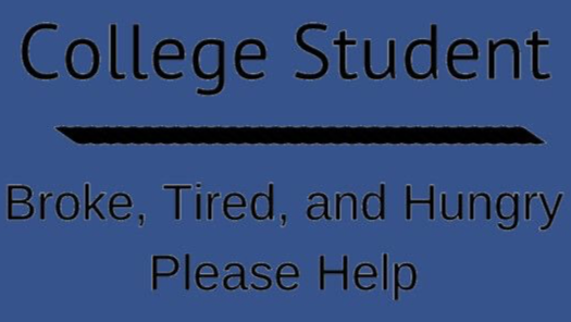 Struggling College Student Seeking a Little Support