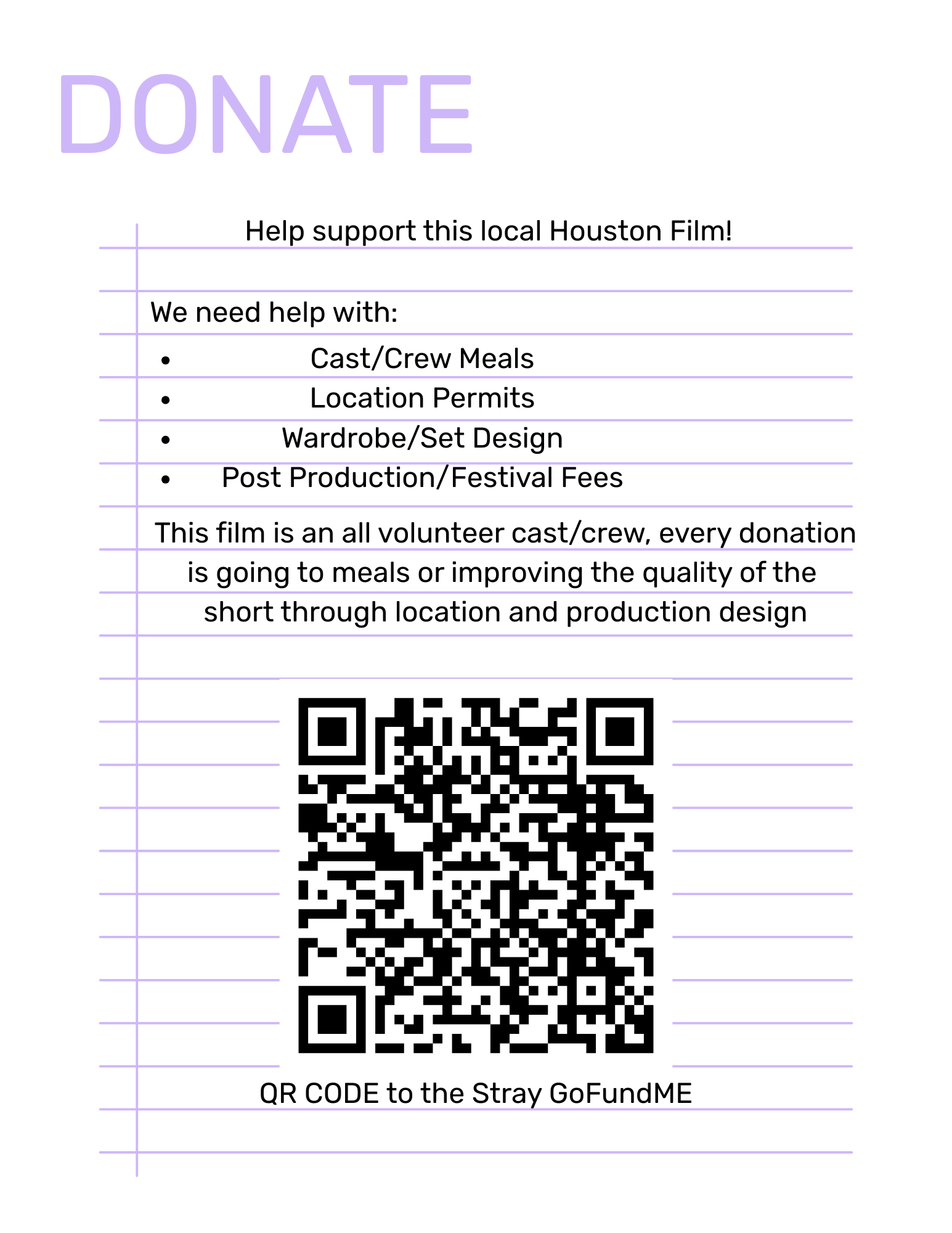 STRAY - Help this local Houston short film get seen! campaign photo, 5 of 7
