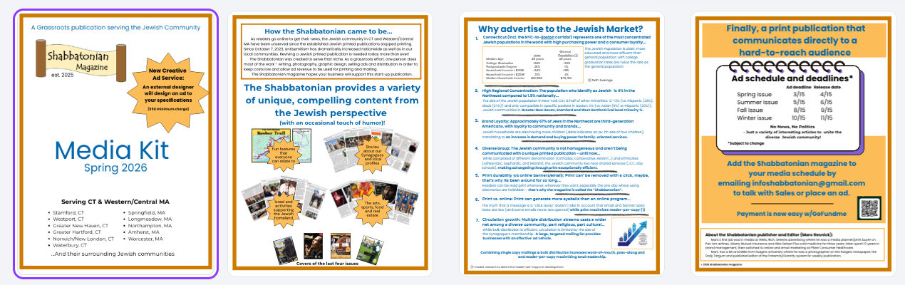 Fundraiser by Marc Resnick : Support Shabbatonian magazine's growth efforts