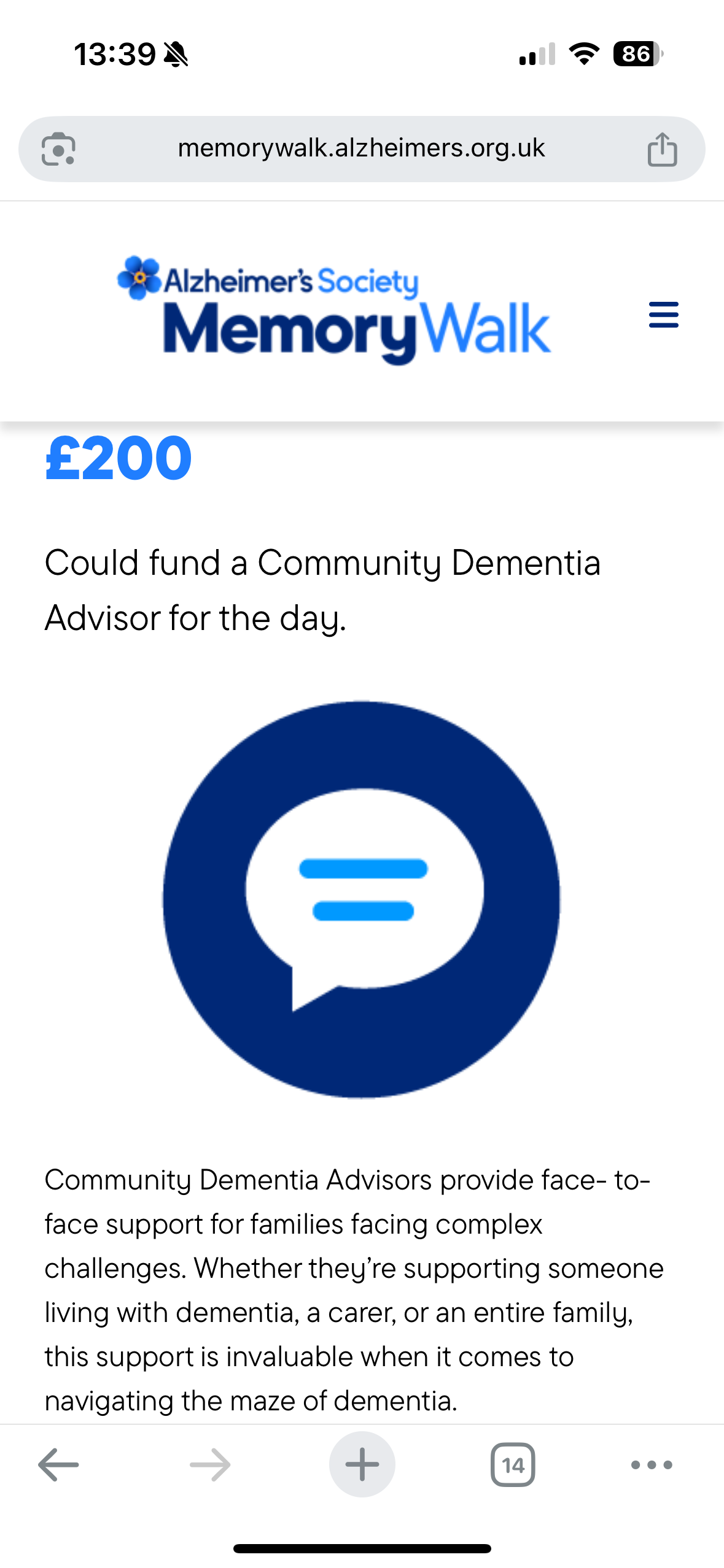 Raise funds for Alzheimer’s society charity campaign photo, 4 of 8