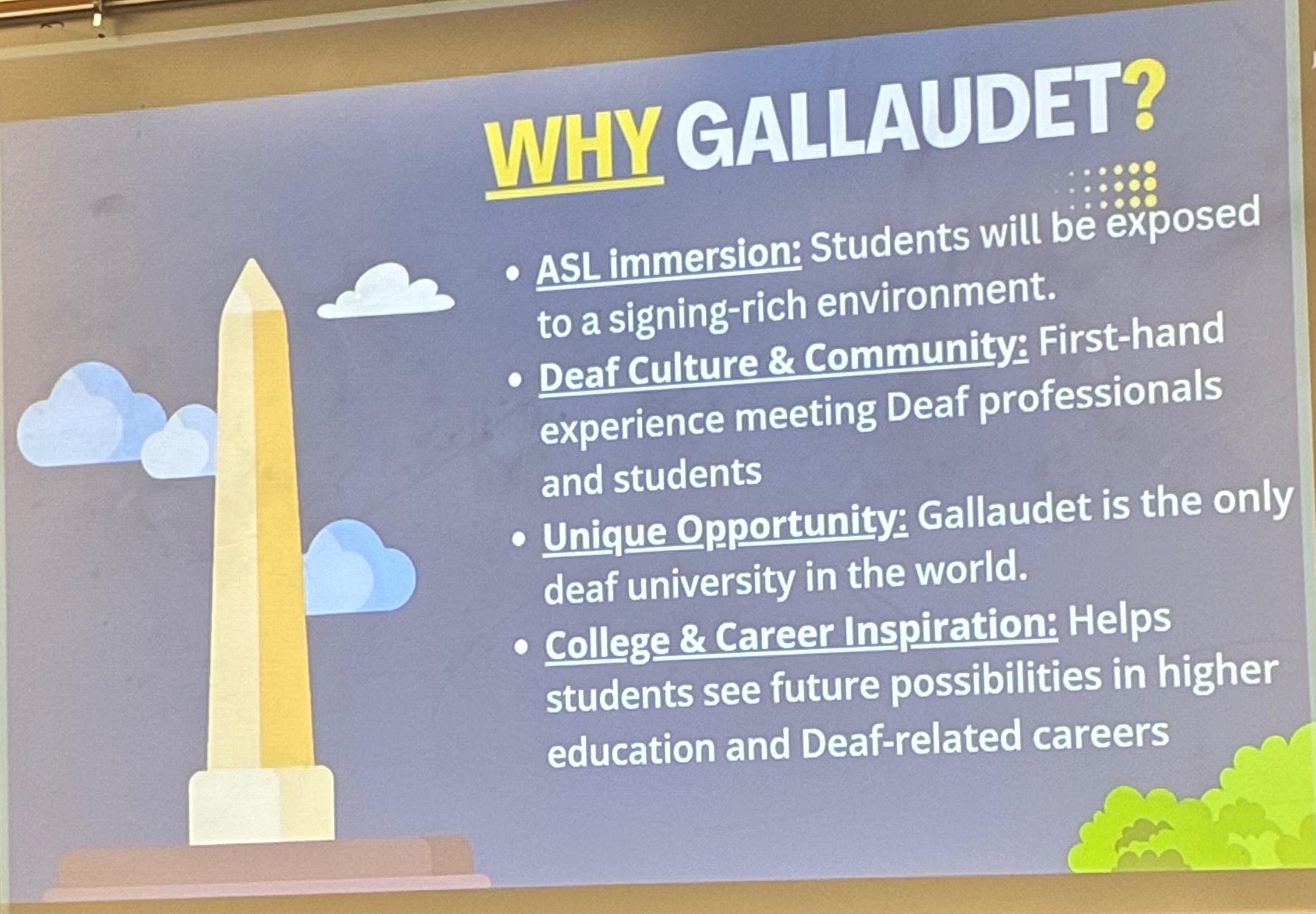 ASL 3 Gallaudet University field trip campaign photo, 4 of 7