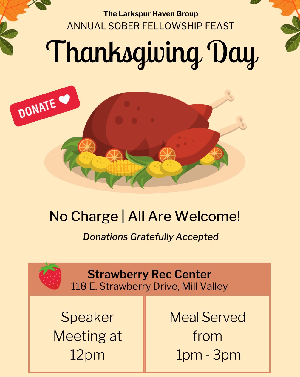 Give the Gift of Fellowship on Thanksgiving – Larkspur Haven campaign photo, 2 of 4