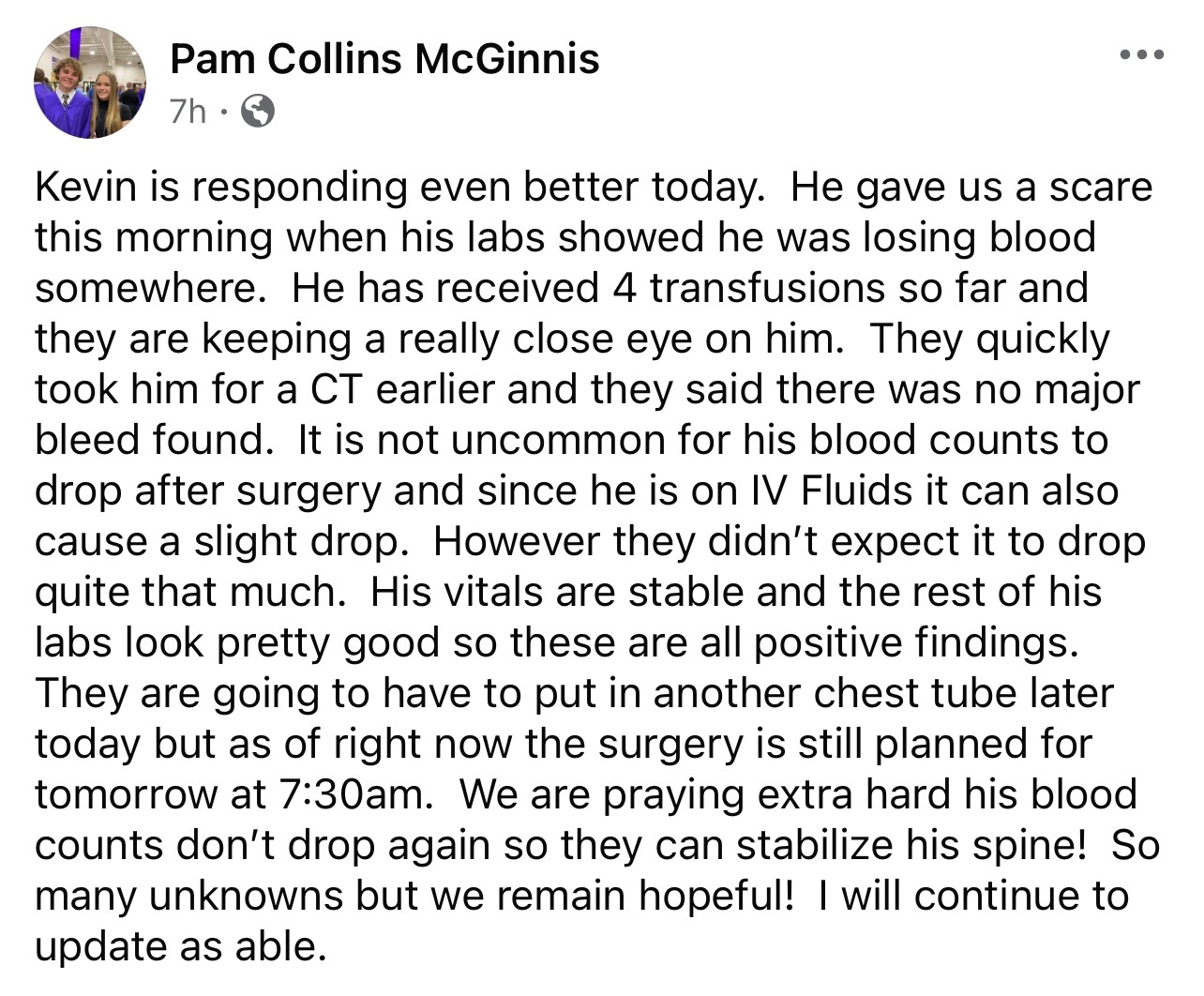 Support Kevin McGinnis's Critical Recovery campaign photo, 4 of 8