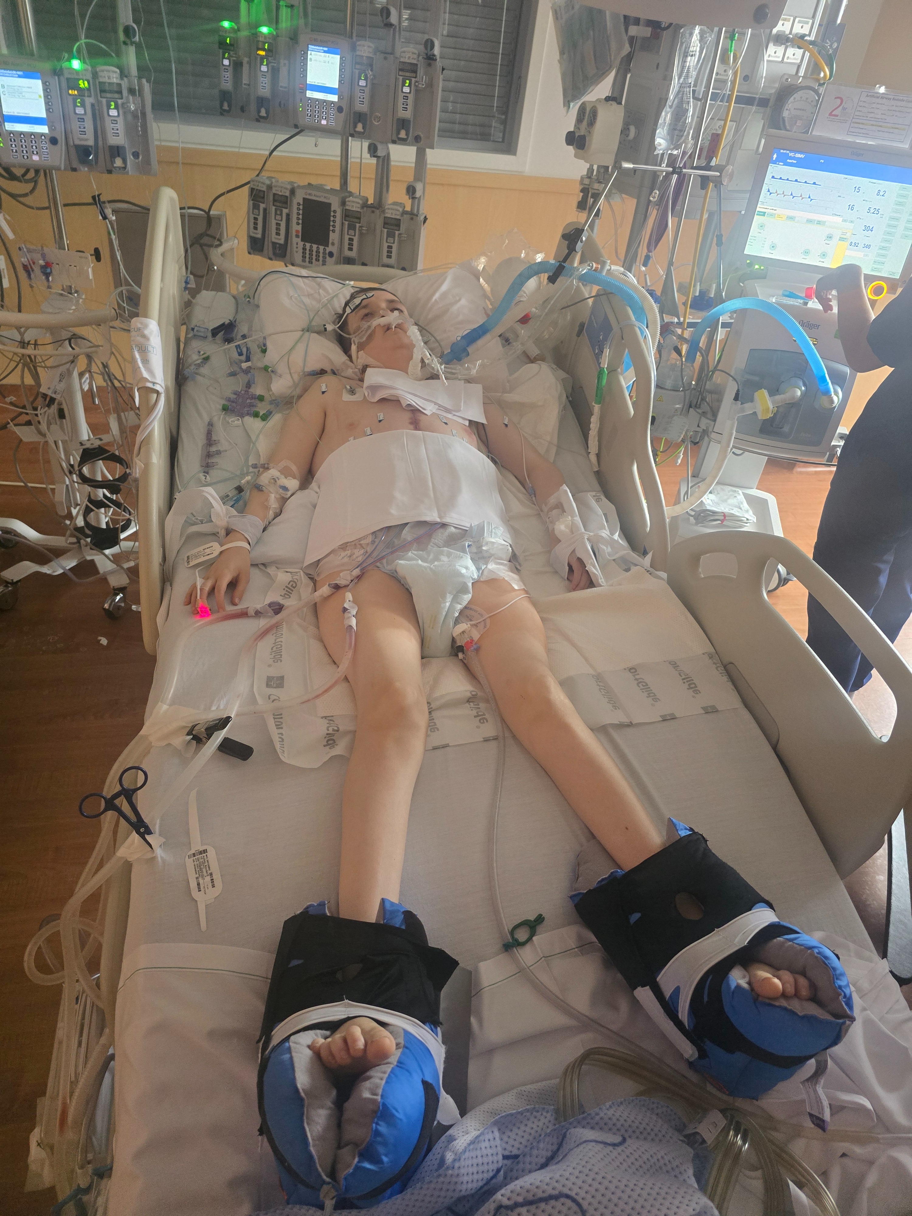 My hero made it out of surgery but still in the hospital campaign photo, 2 of 8