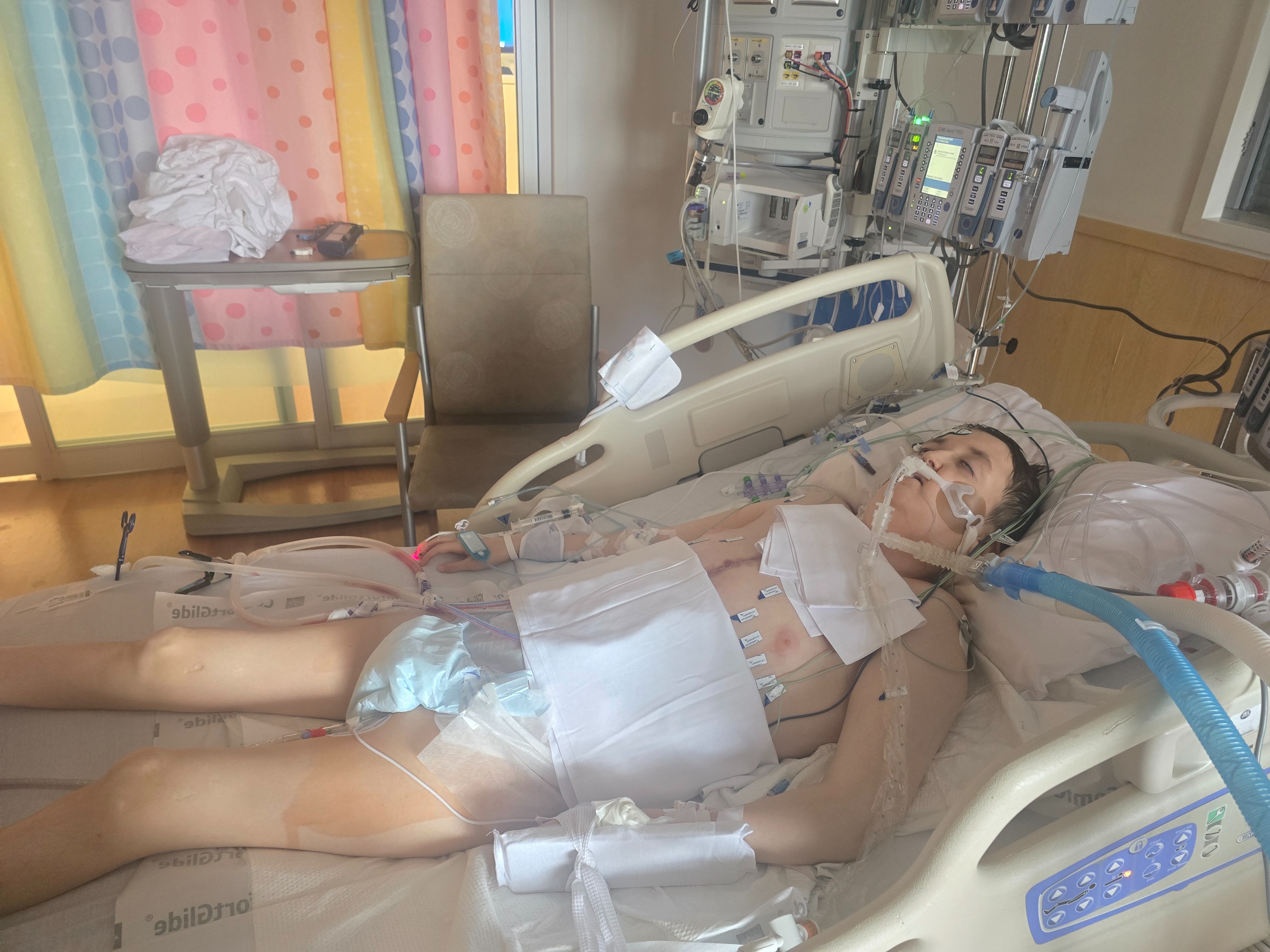 My hero made it out of surgery but still in the hospital campaign photo, 4 of 8