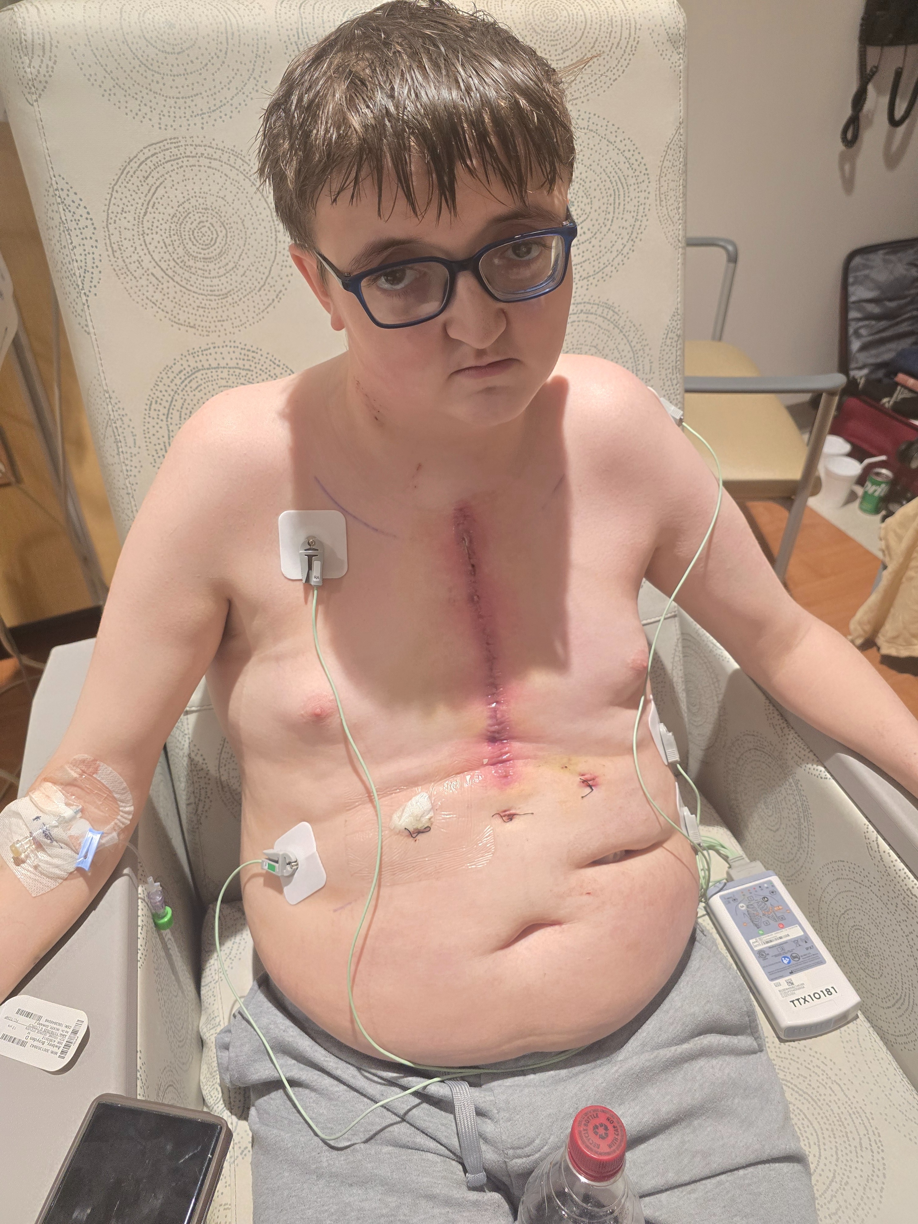 My hero made it out of surgery but still in the hospital campaign photo, 6 of 8