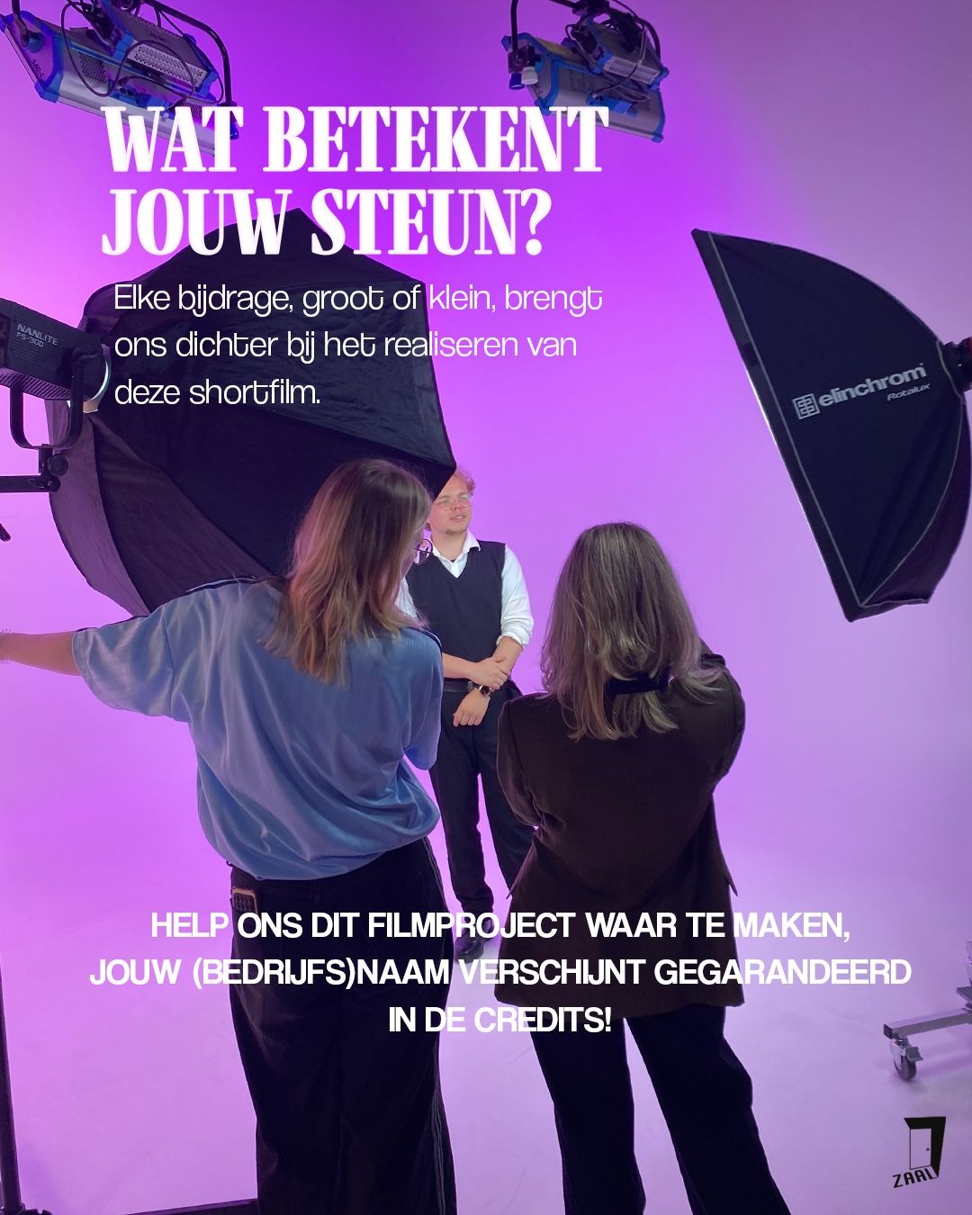 Word sponsor voor Zaal 7 bij het 48hpf campaign photo, 5 of 8