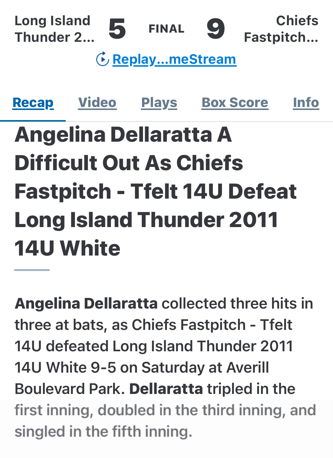 Angelina’s Softball Journey To Florida State University campaign photo, 7 of 8