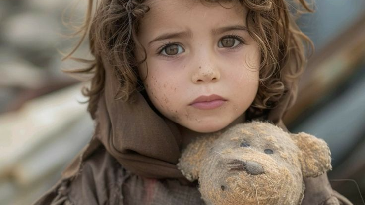 Winter is coming and the families in street without tents photo