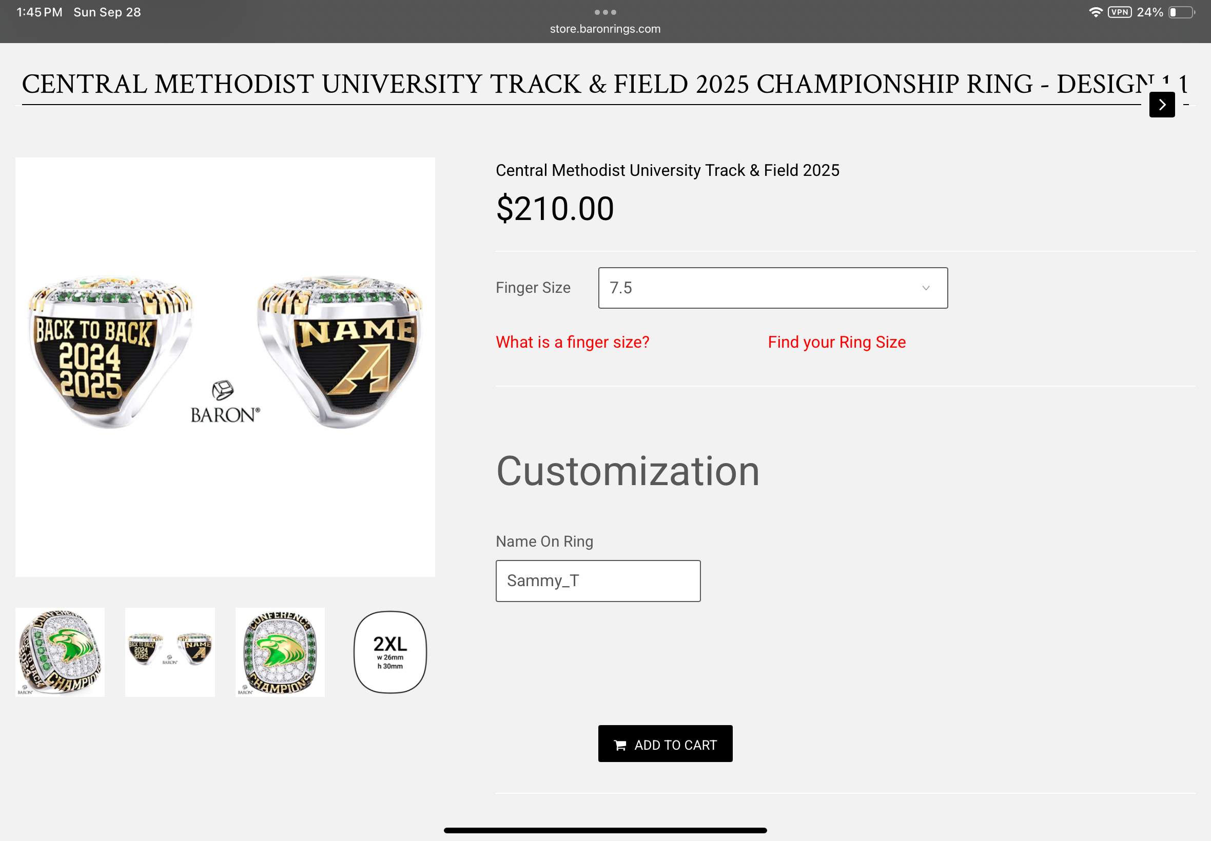 Celebrating a Championship: Ring Fund campaign photo, 4 of 6