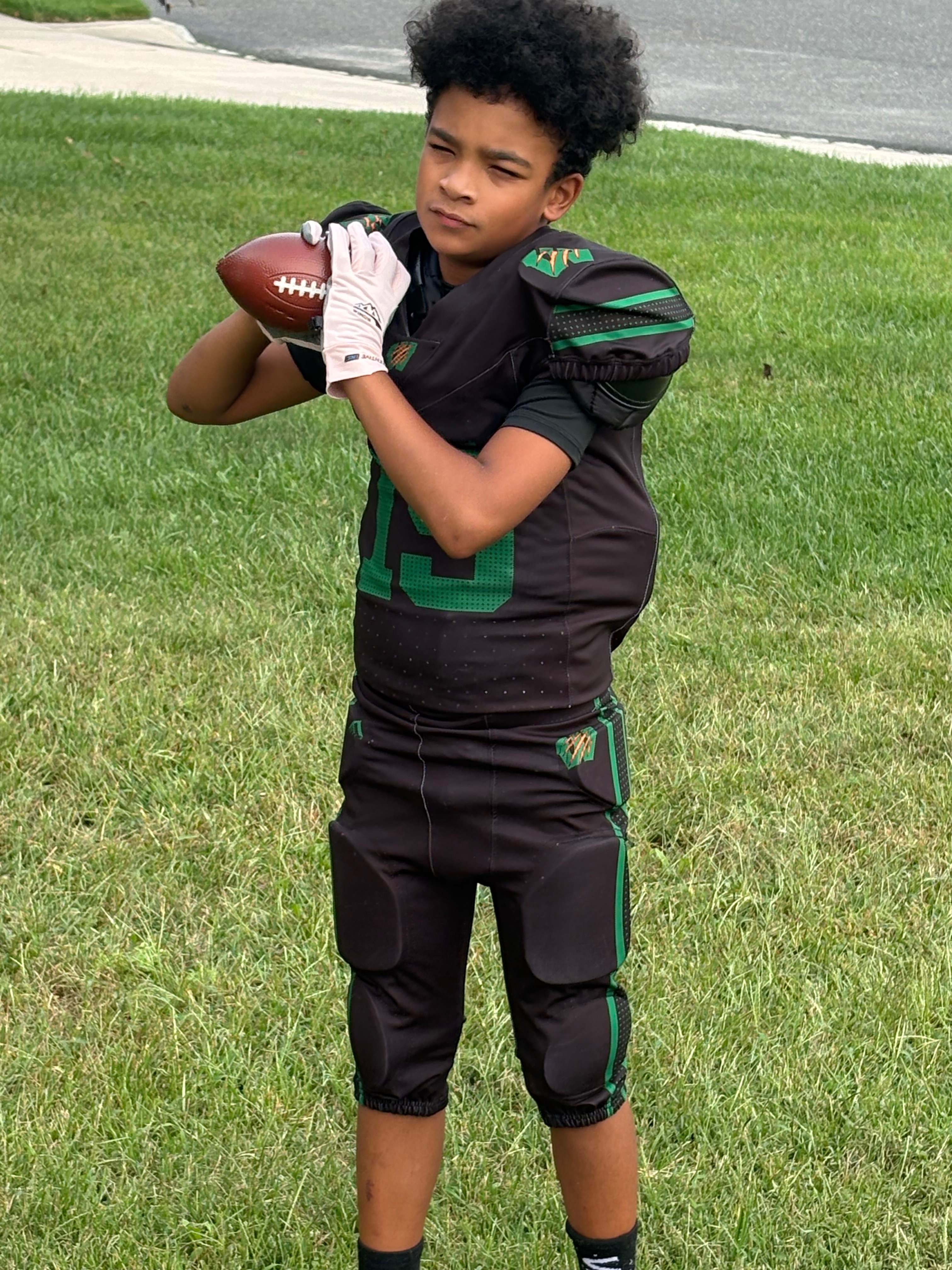 My son football gold campaign photo, 6 of 7