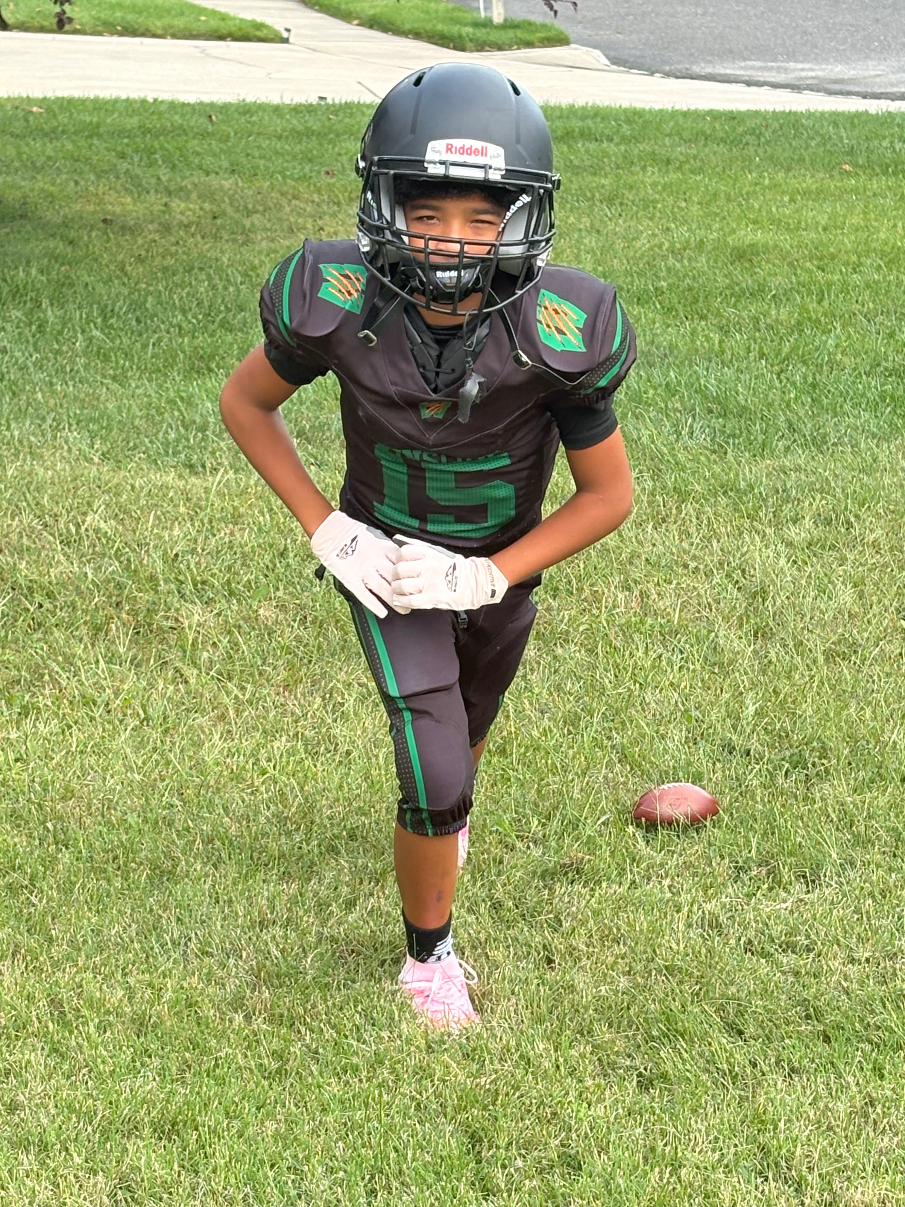 My son football gold campaign photo, 4 of 7