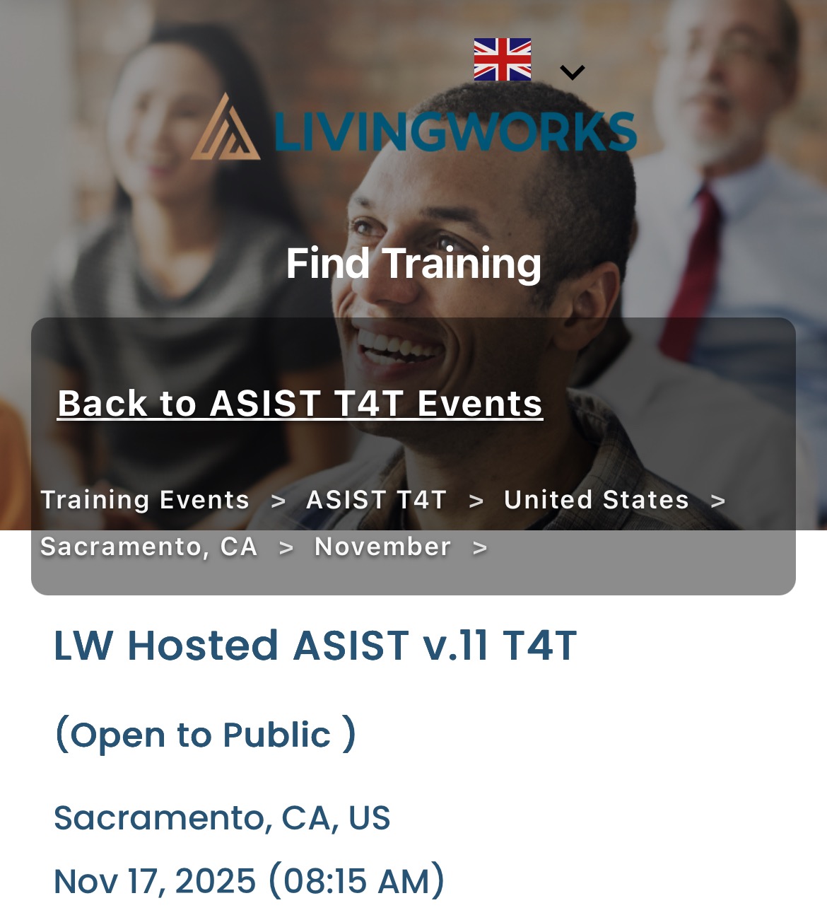 Help me attend ASIST Suicide Intervention Trainer Training campaign photo, 2 of 4