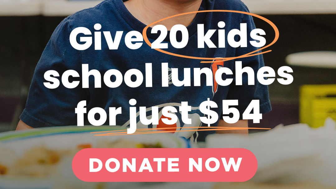 $54 PROVIDES AMEAL FOR 20 KIDS IN NEEDS pinned link photo