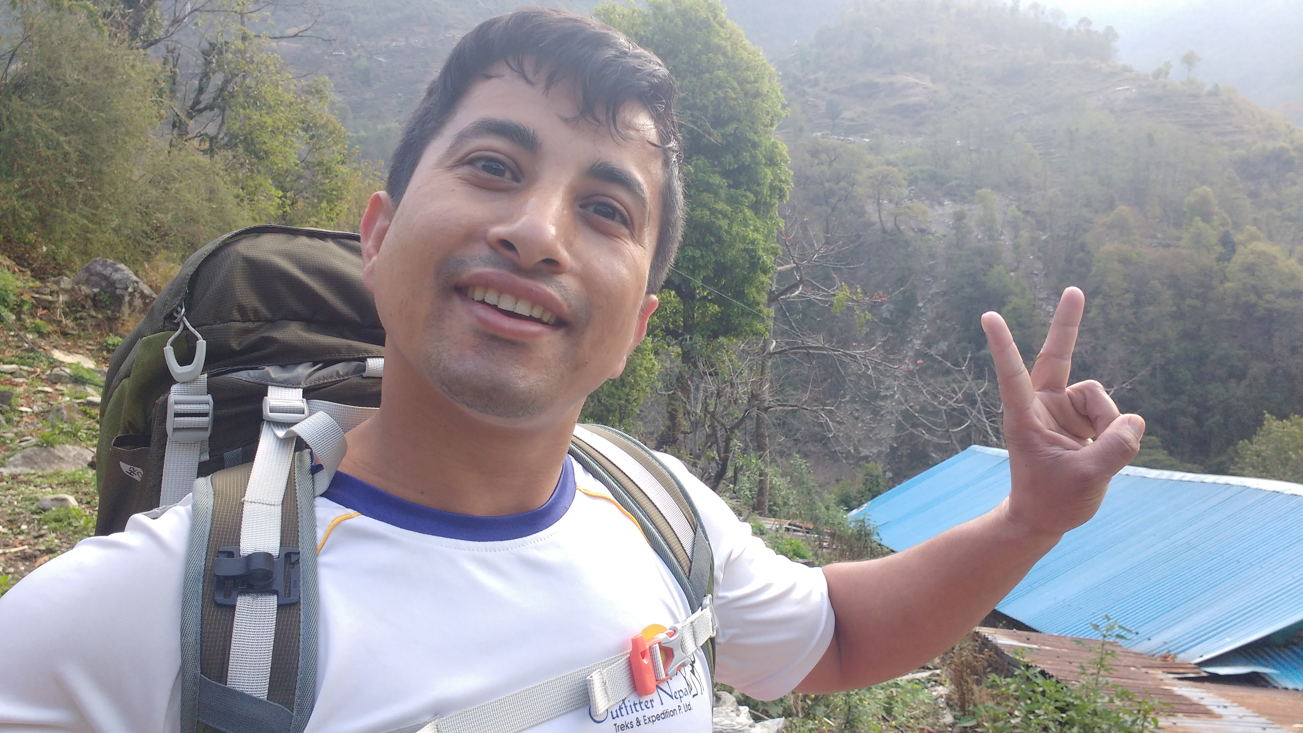 Kapil and a New Nepal campaign photo, 2 of 8