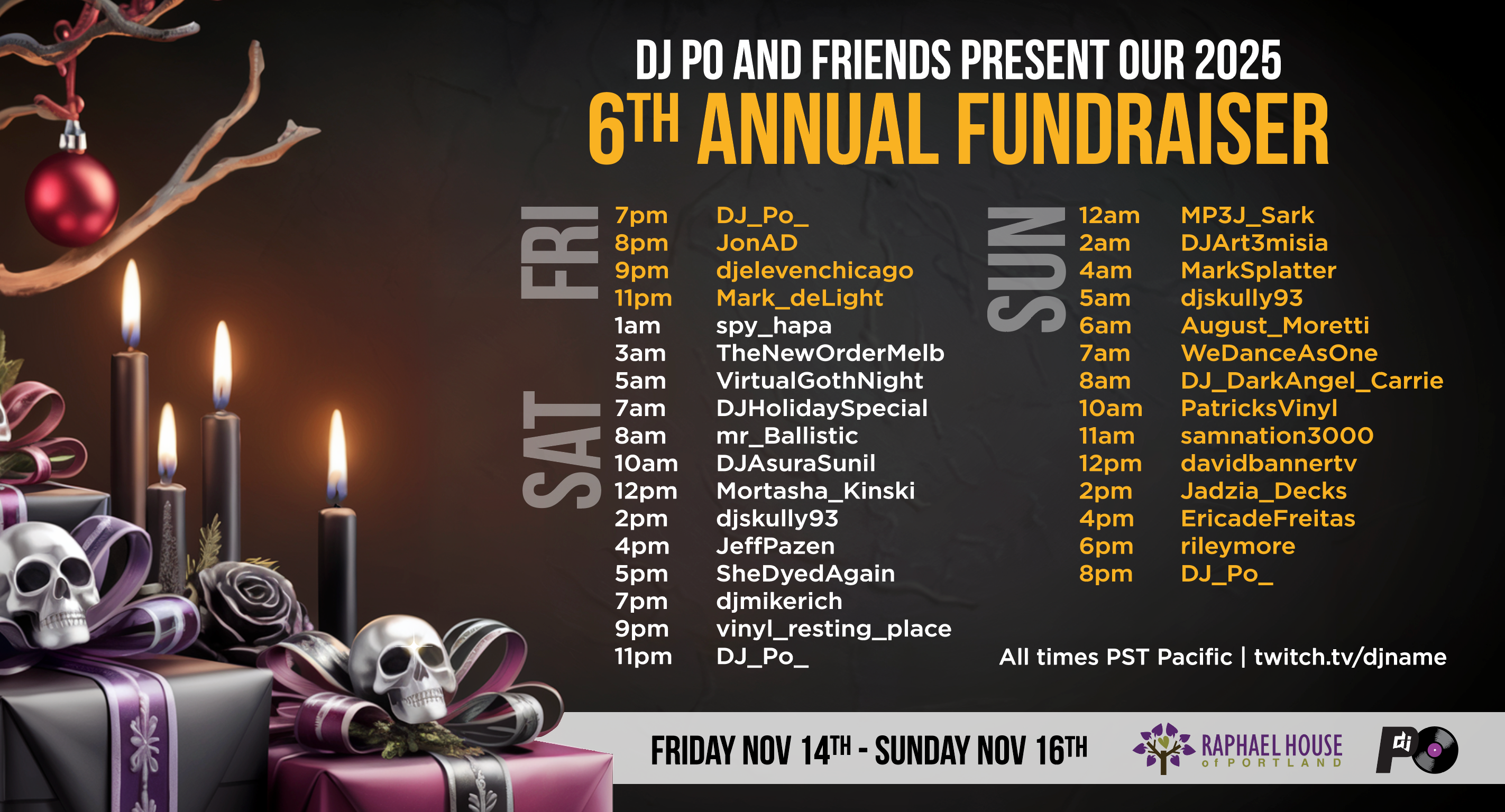 DJ Po & Friends 6th Annual Toy Fundraiser 4 Raphael HousePDX campaign photo, 5 of 6