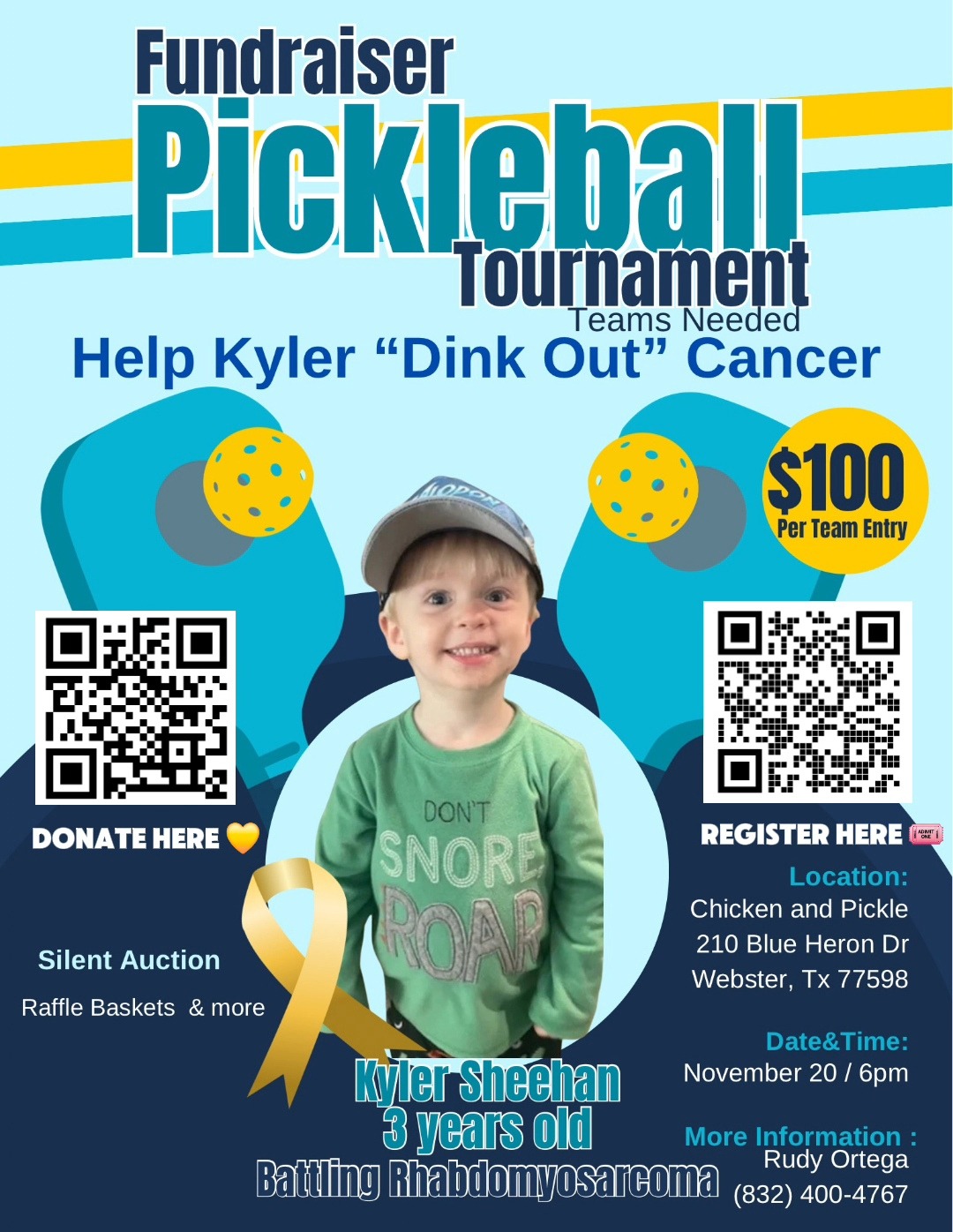 Pickleball Tournament Fundraiser for Kyler campaign photo, 6 of 8