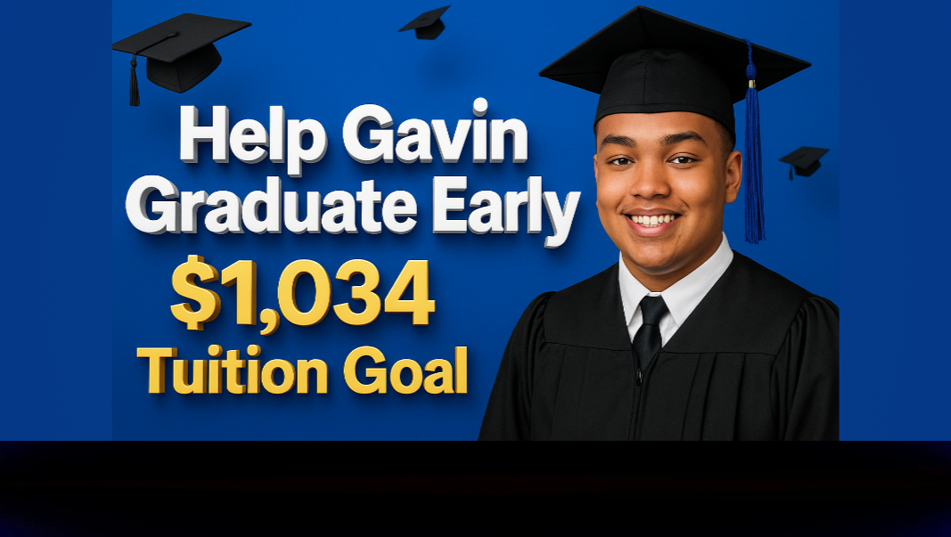 Help Gavin Graduate Early - $1034 Tuition Goal photo