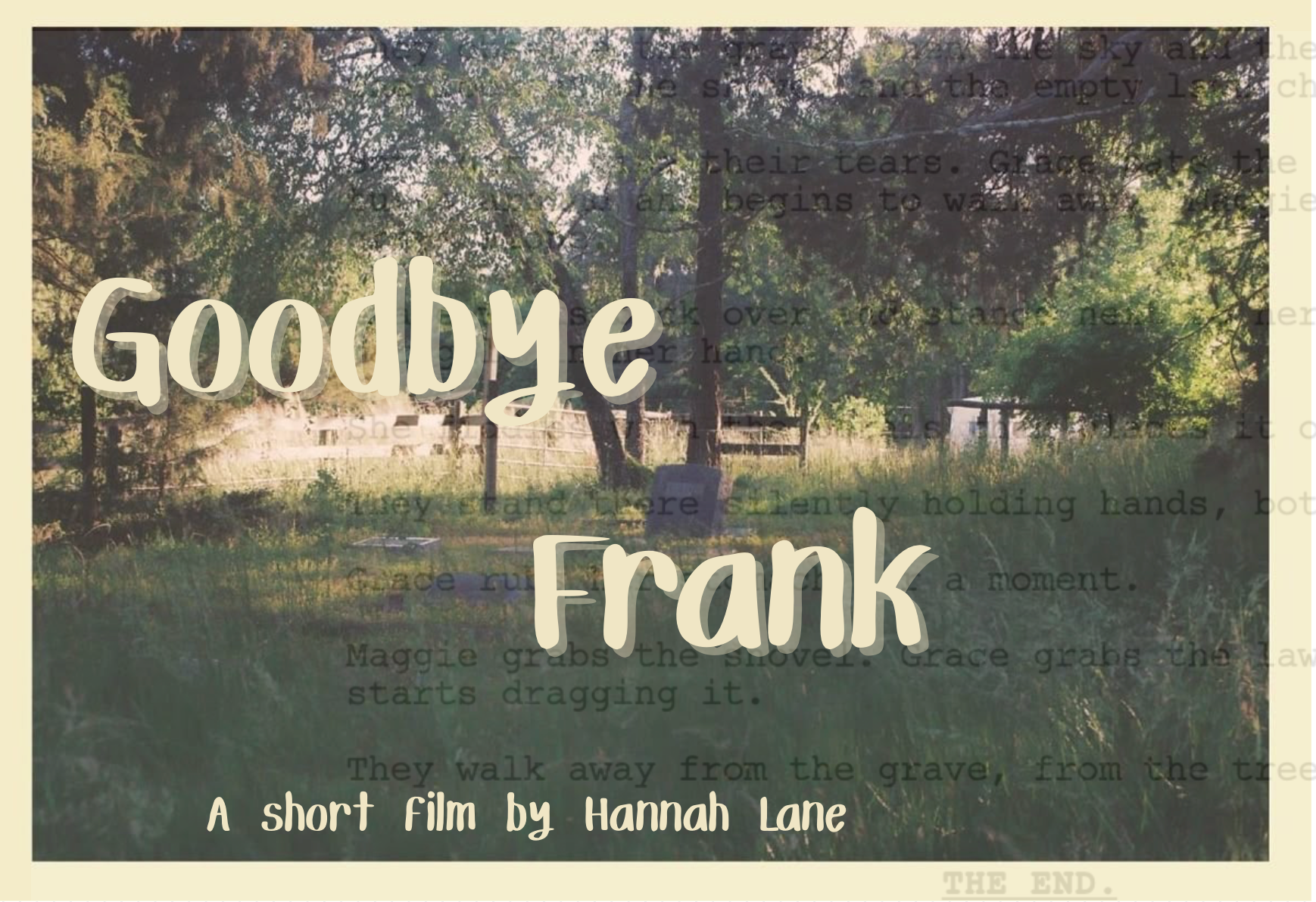 Goodbye Frank - A Student Short Film Fundraiser campaign photo, 6 of 8