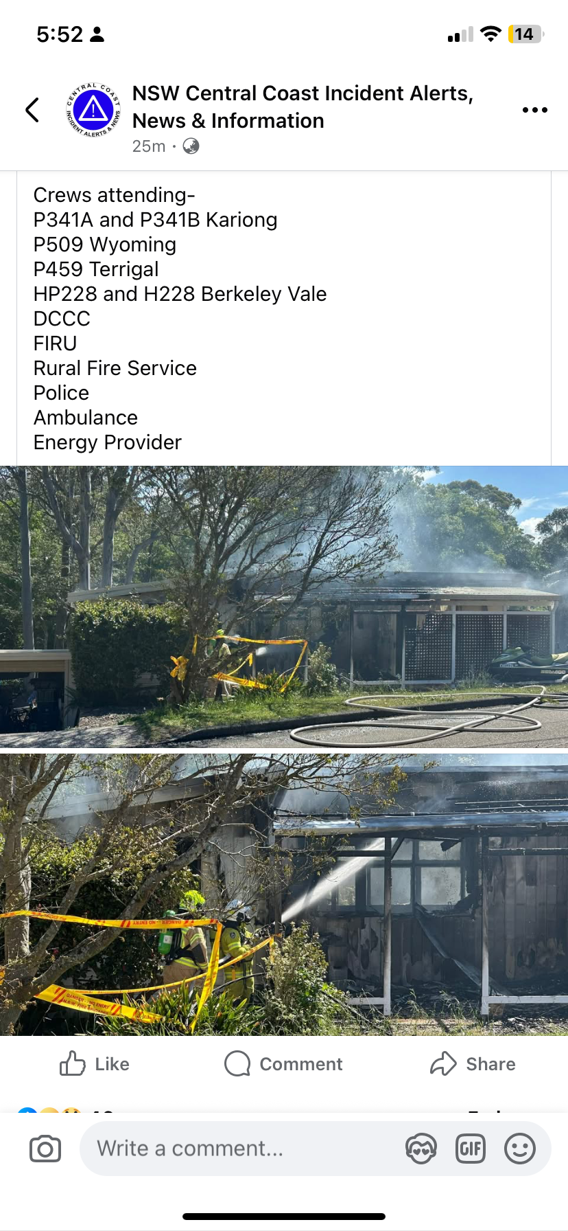 House fire Narara campaign photo, 2 of 4