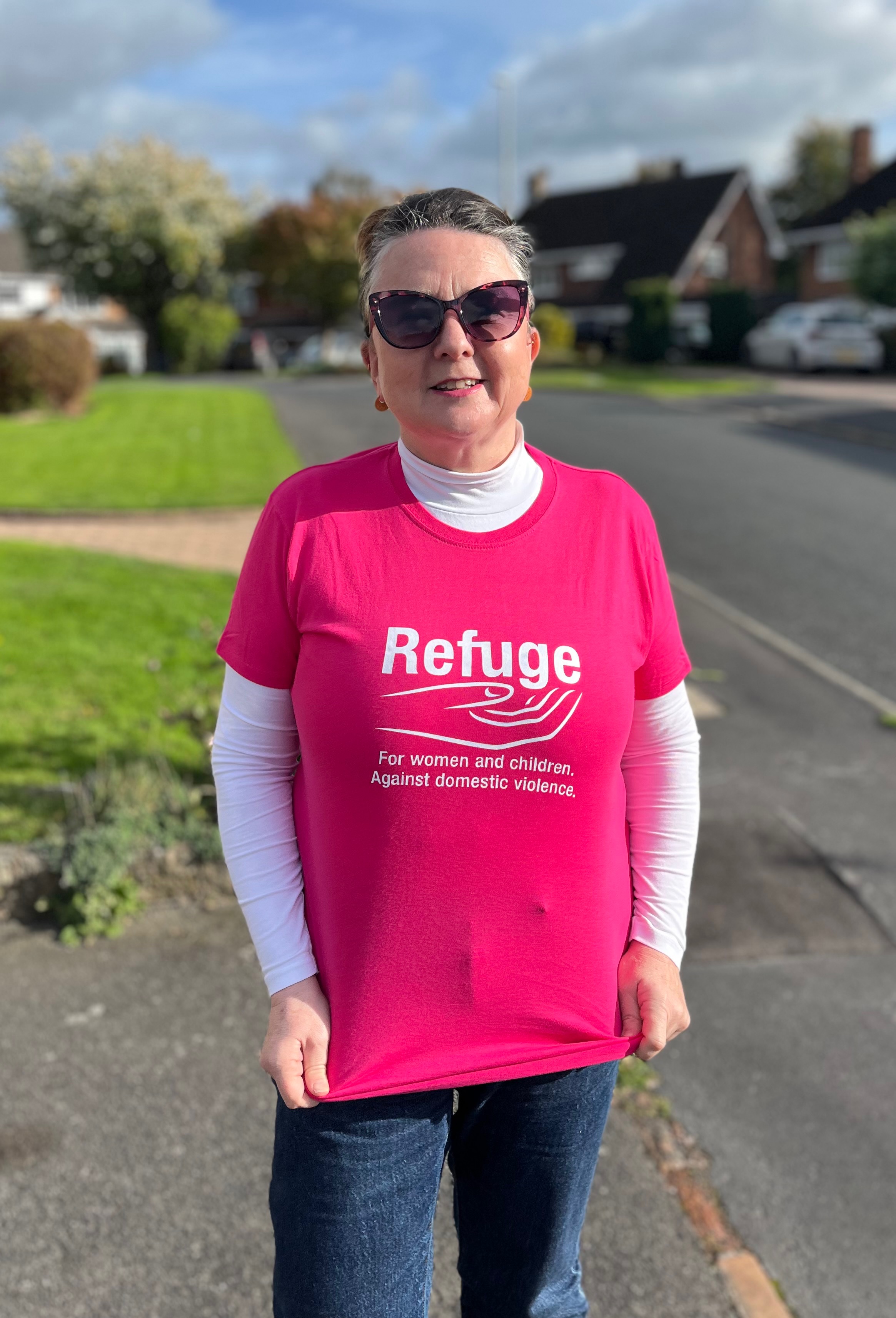Walking 62 miles in October for Refuge campaign photo, 2 of 4