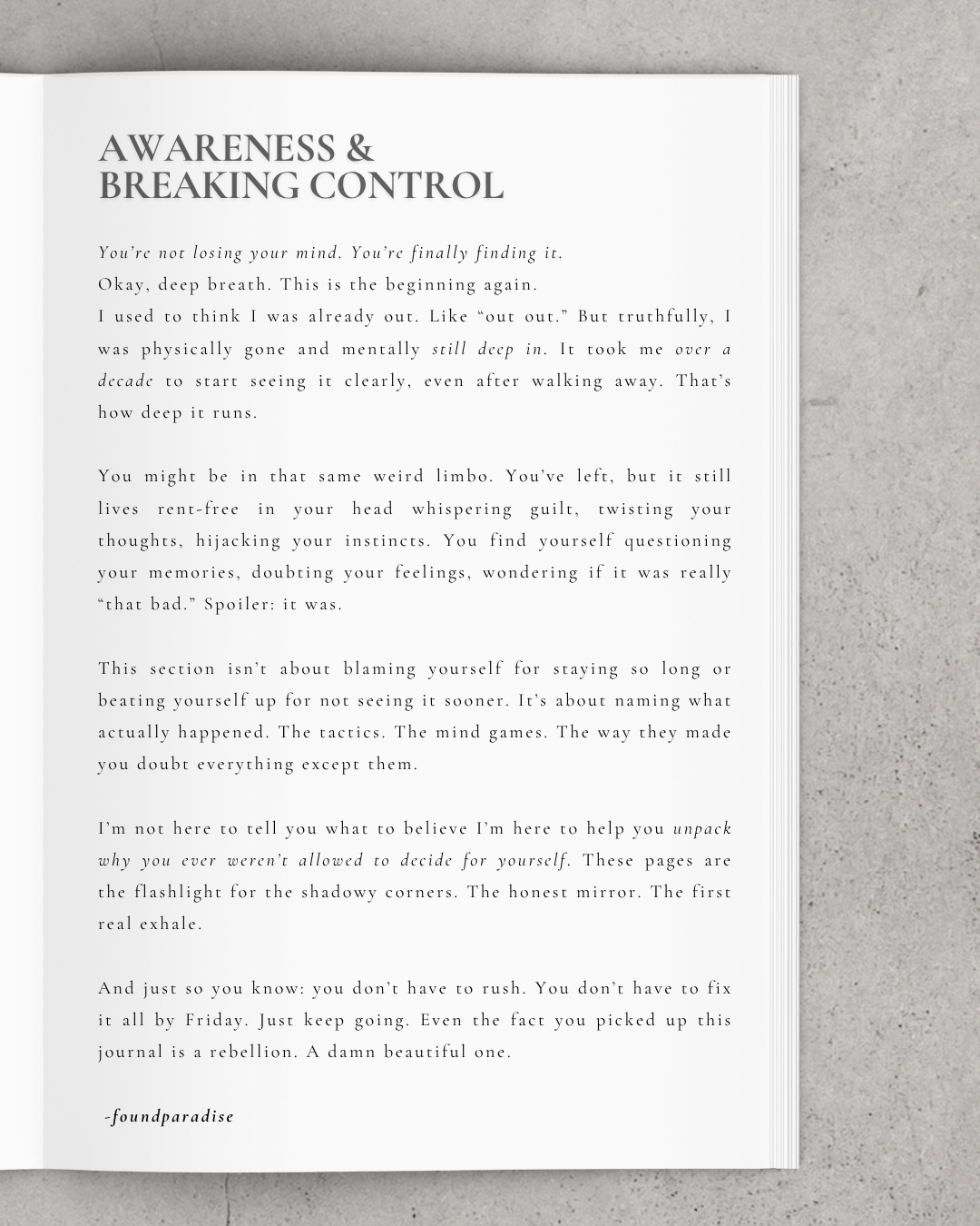The New World Transformation of the Reclaimed Mind campaign photo, 2 of 8